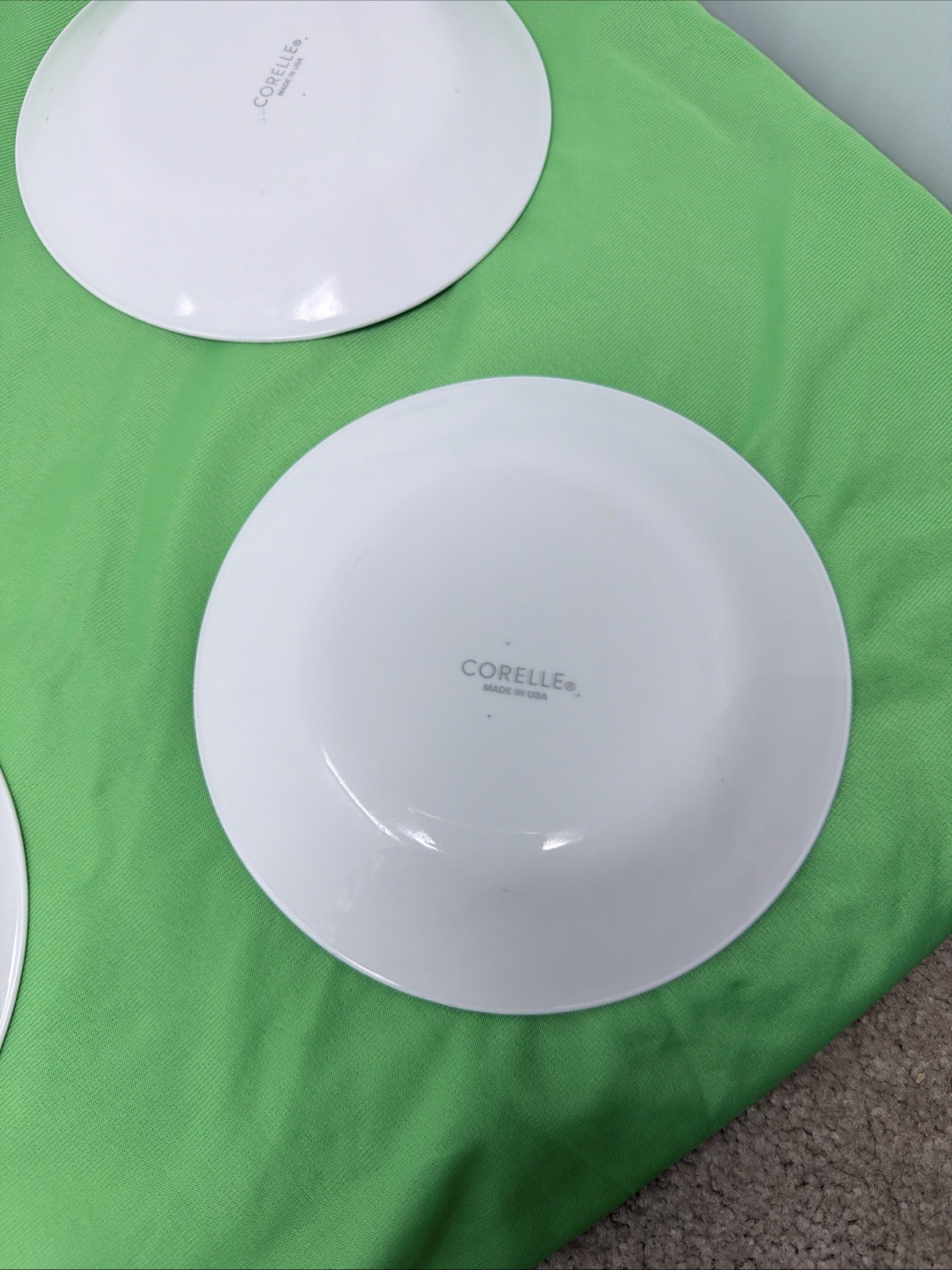 Set Of 6 Corelle Vitrelle Portofino Salad/Dessert Plates Blue Floral 6.75″
