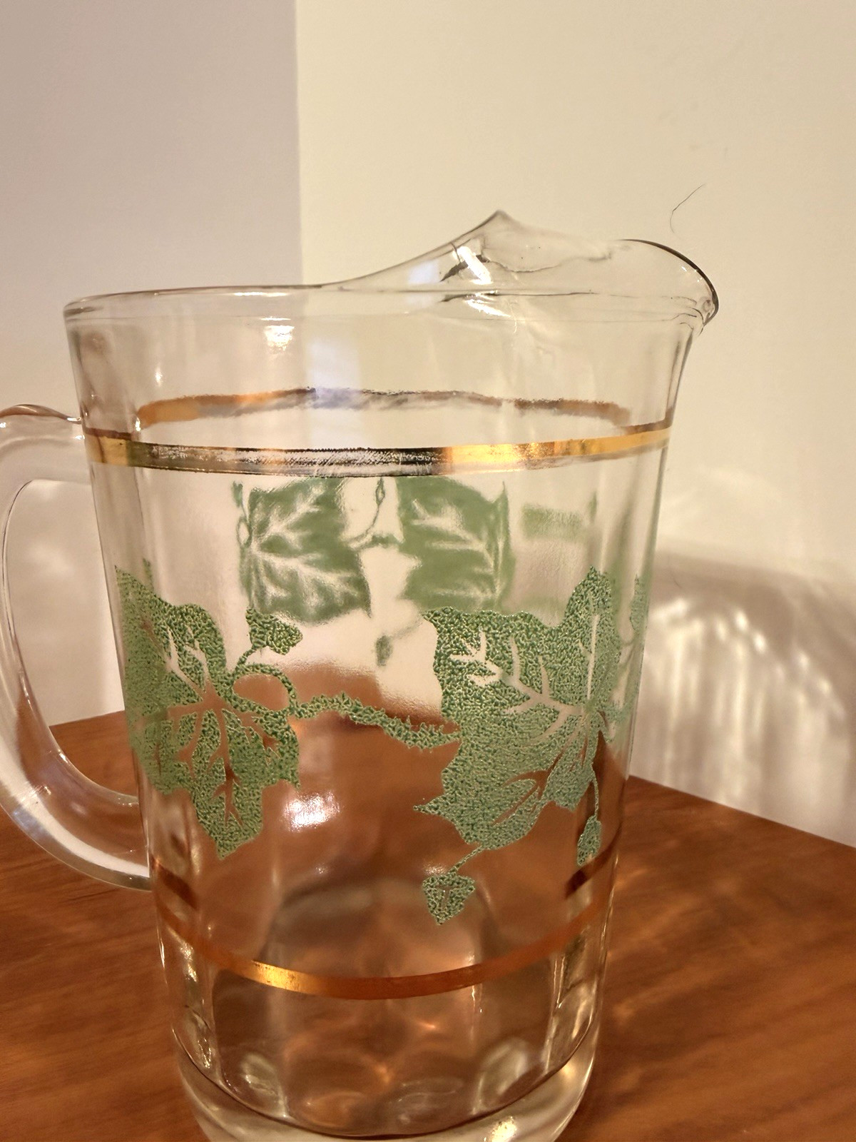 1950s Bartlett Collins Grapevine vintage Pitcher & Ice Bucket