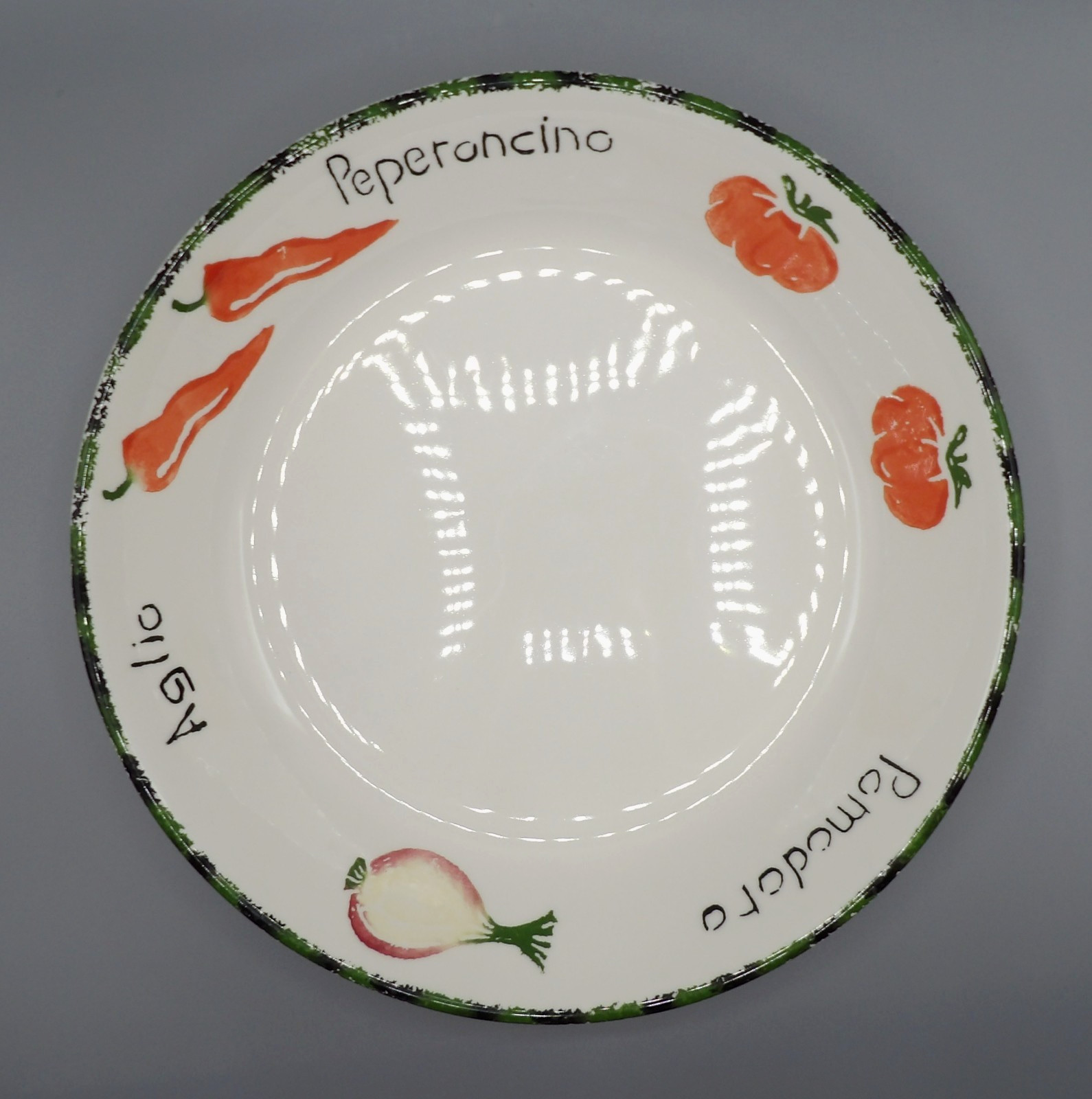 Pomodoro by Pier 1 Pasta Serving Bowl Mixed Vegetable Design