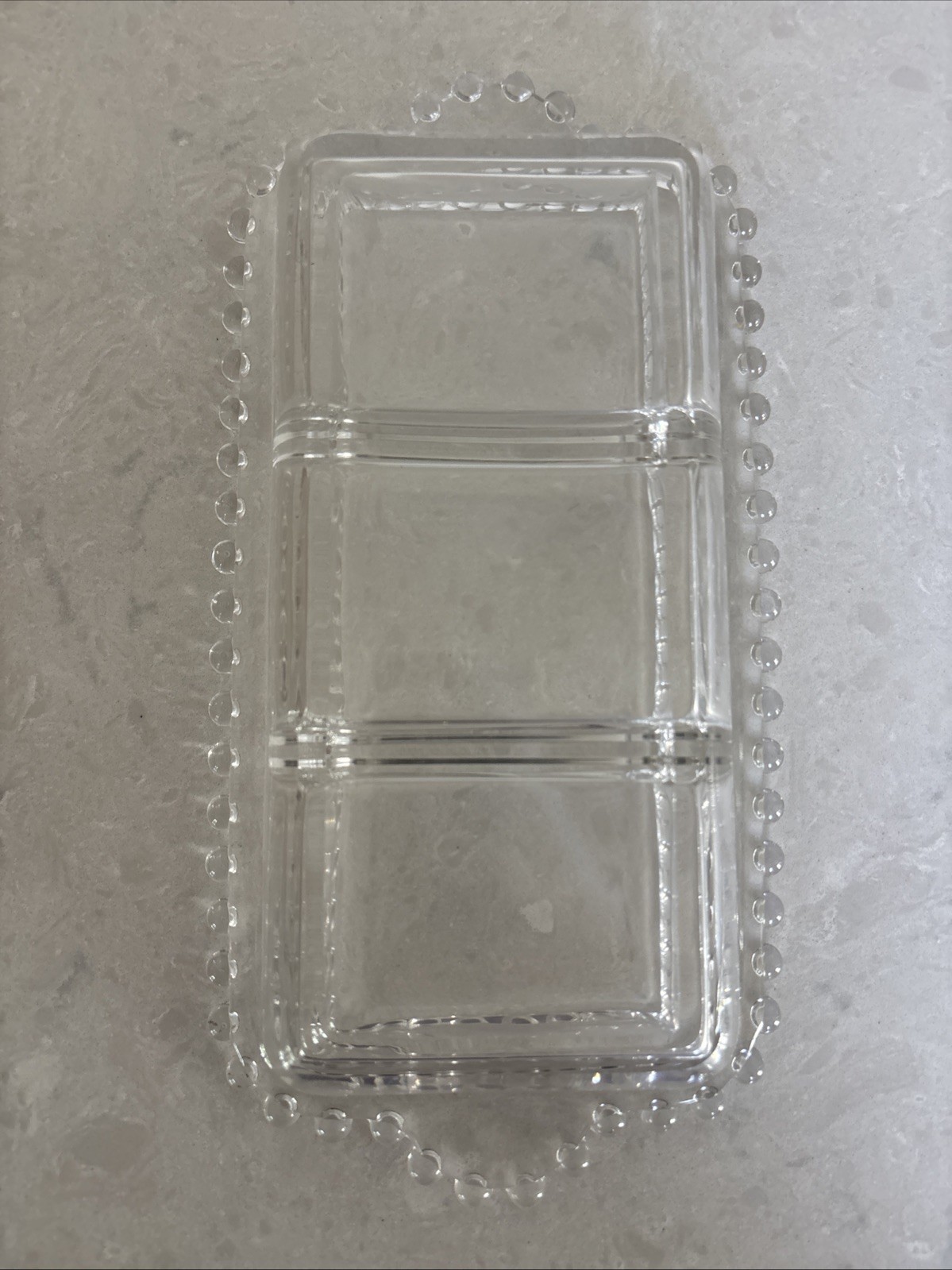 VTG Imperial Glass Ohio Candlewick Relish Tray