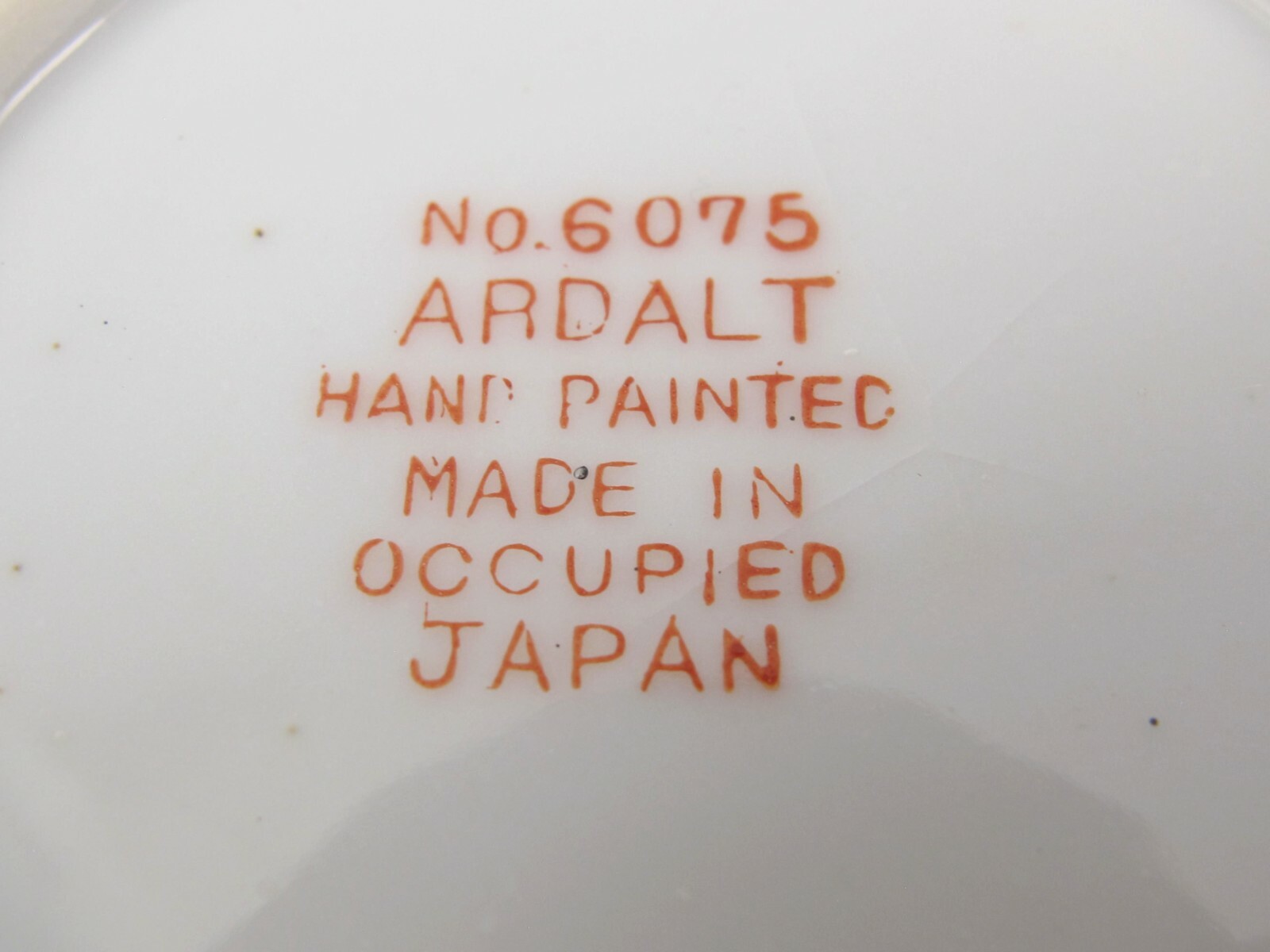 Ardalt Small SAUCER #6075 Hand Painted Made in Occupied Japan Vintage