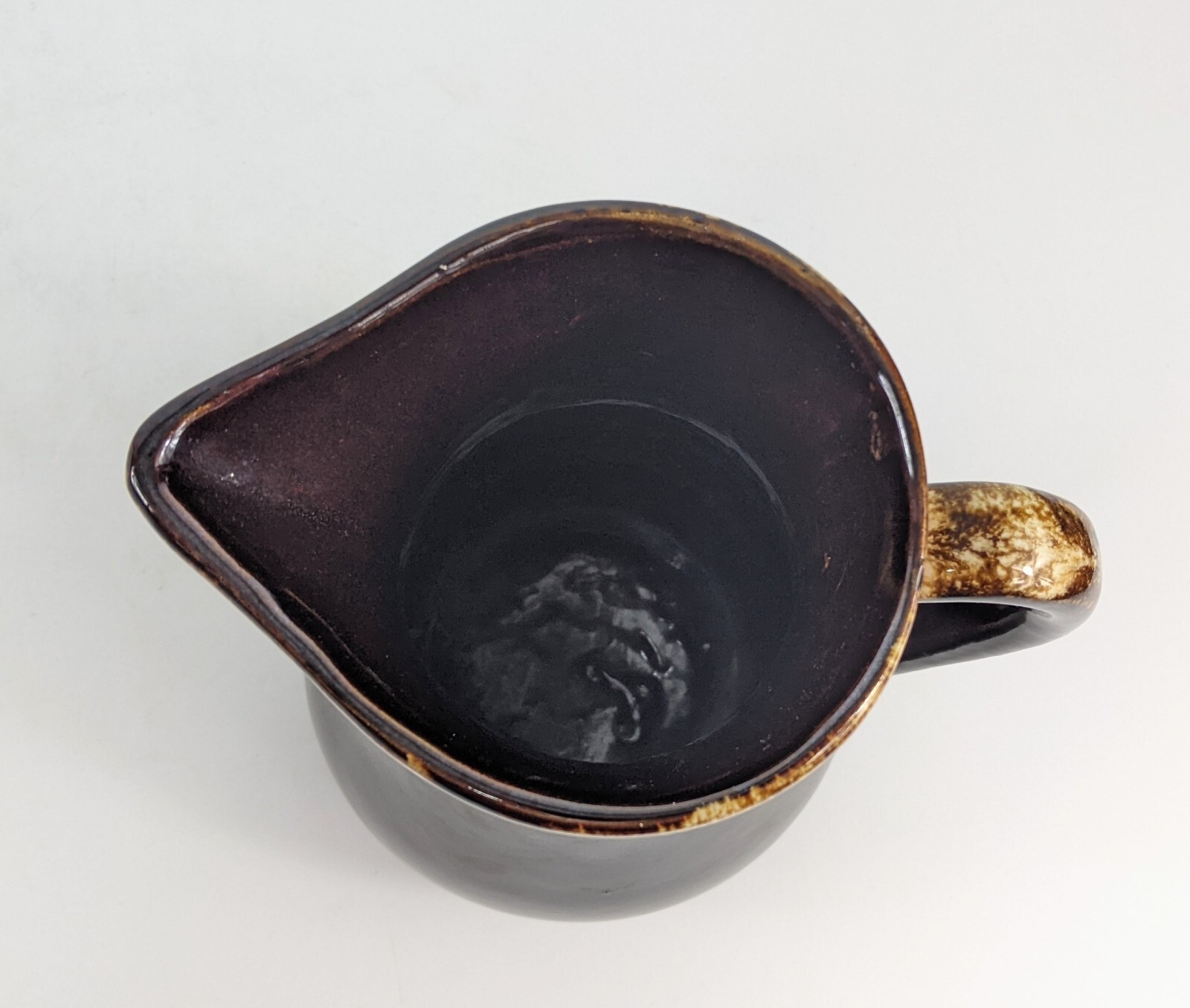 Roseville Brown Drip Glaze PITCHER Vase Jug 9″ RRP Robinson Ransbottom Pottery