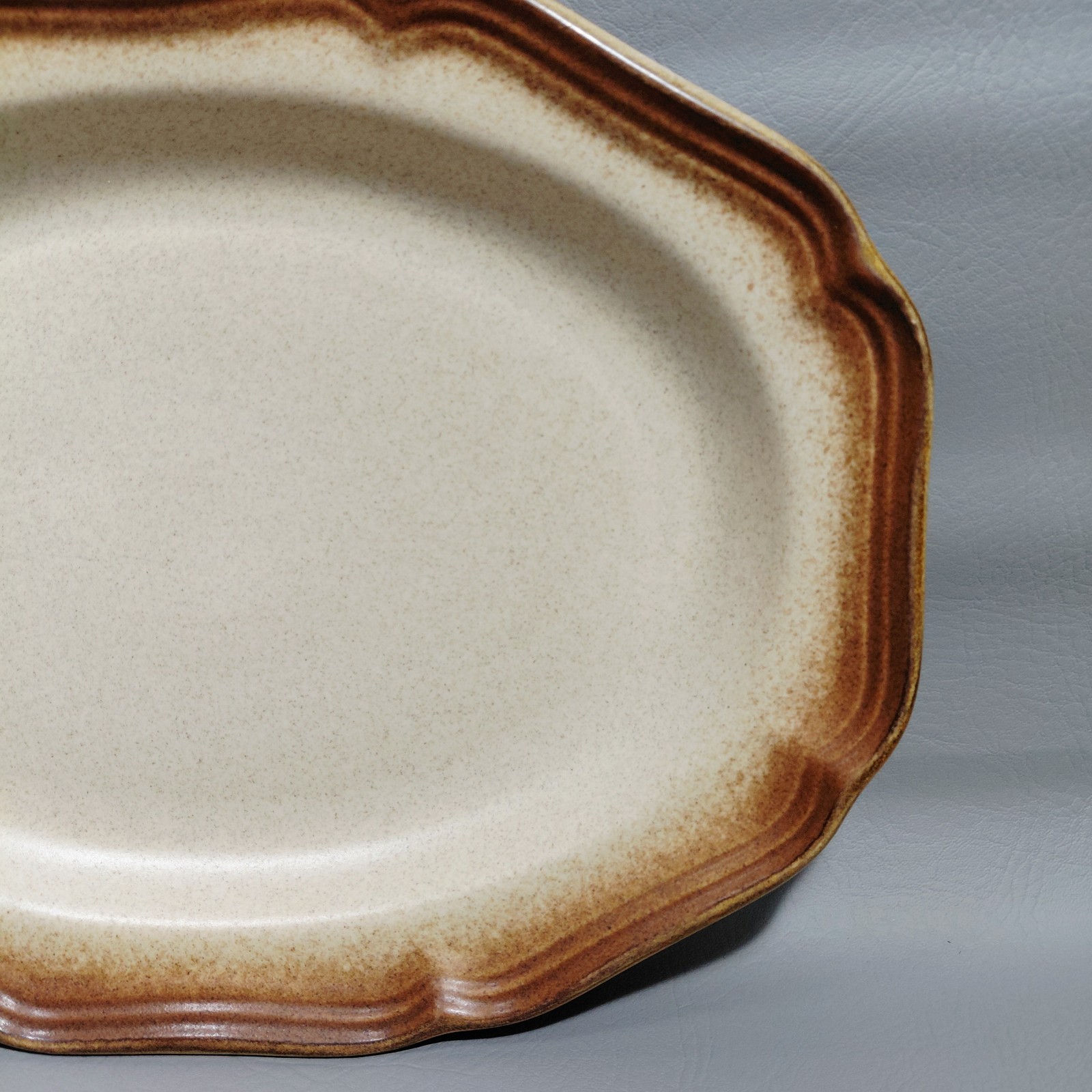 Mikasa Whole Wheat E8000 14 1/2″ Oval Serving Platter Japan