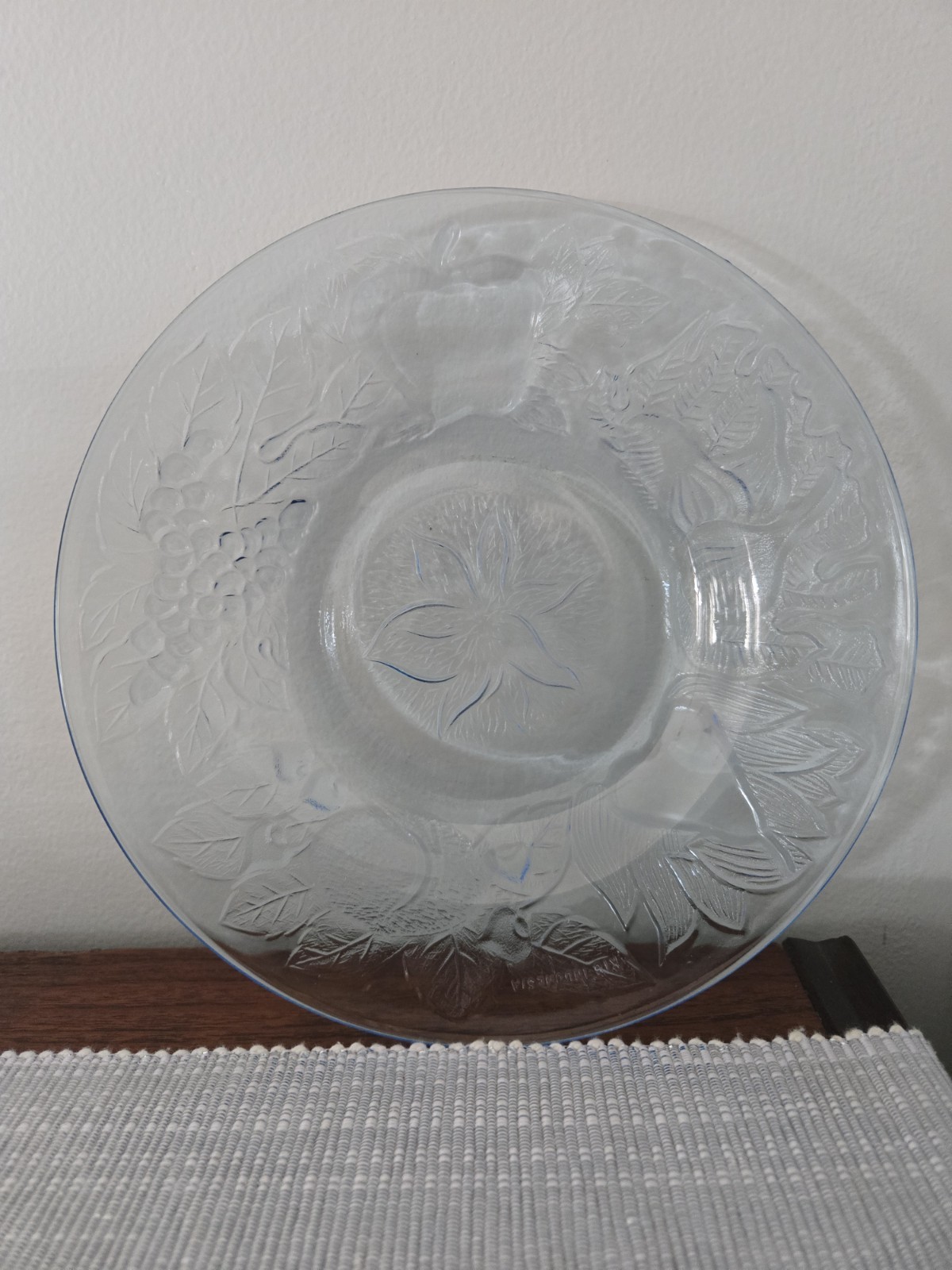 Vintage KIG Indonesia Ice Blue desert/ fruit/salad plates.