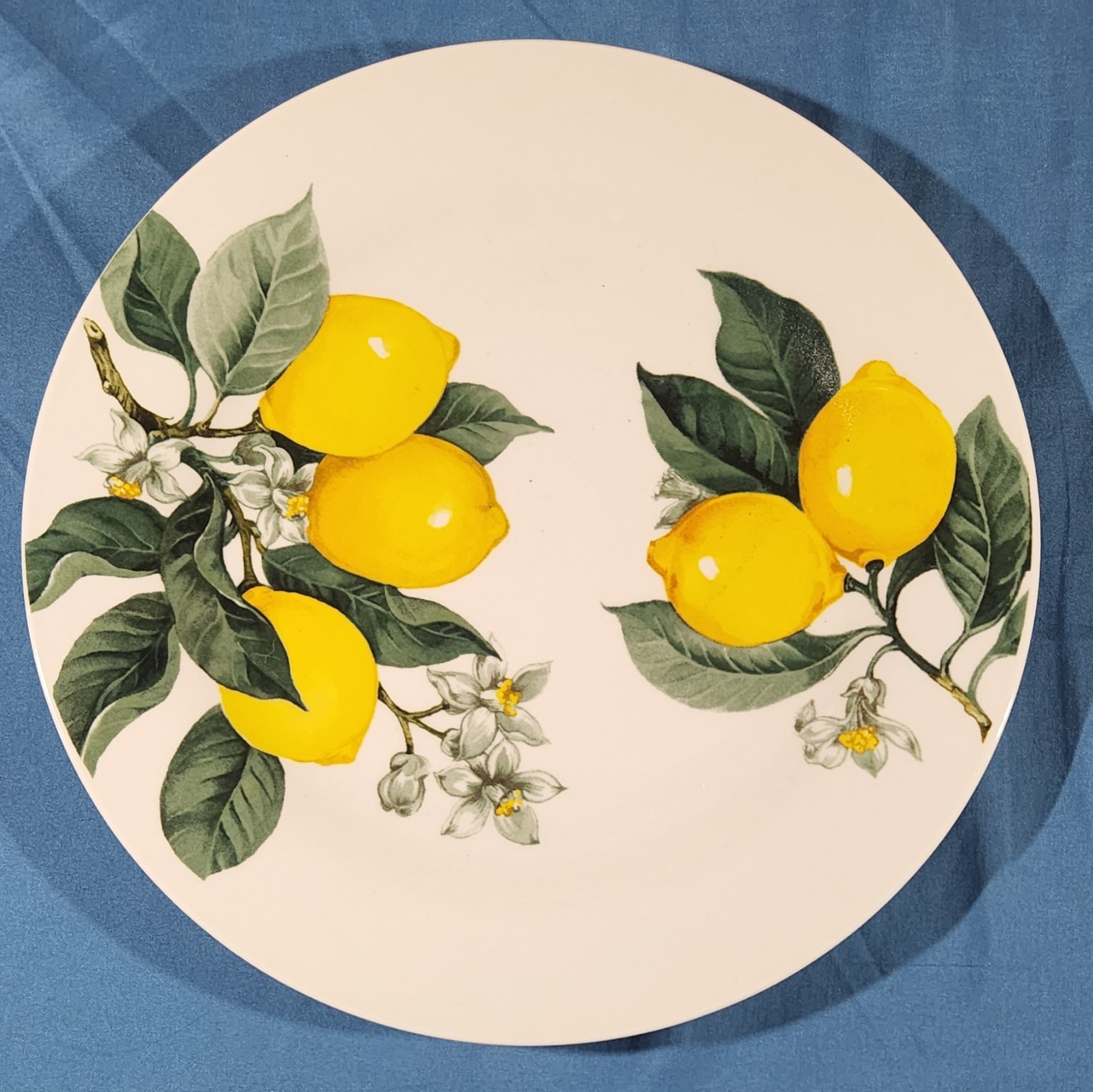 1 ROYAL NORFOLK Tuscan Lemon DINNER PLATE 10.5″ Summer Spring Citrus Replacement