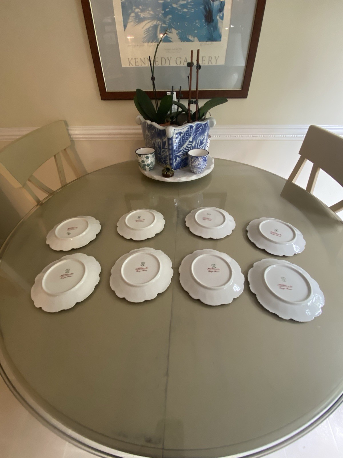 Vintage China Nathan Straus & Sons LS&S-Limoges FR Snowflake Pattern Gold Leaf