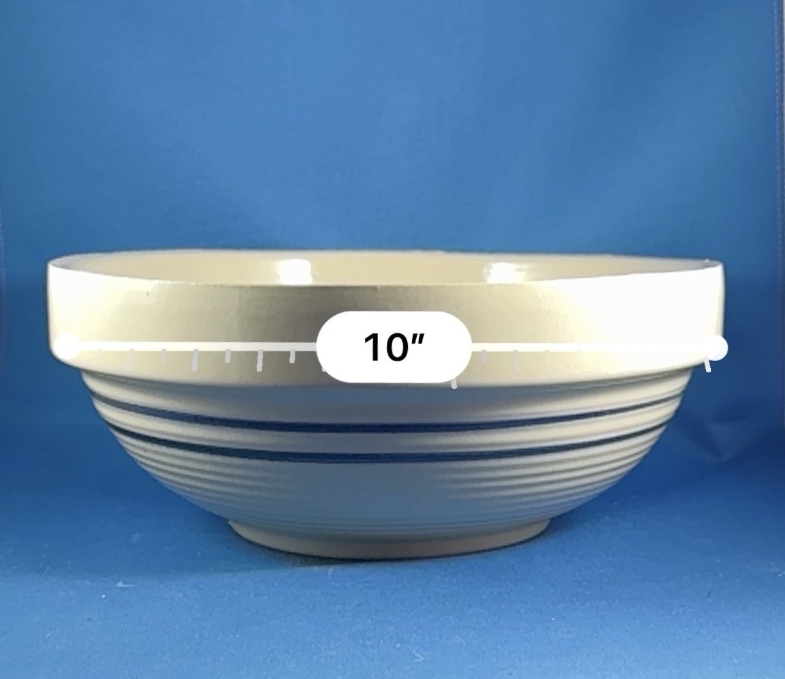 Vintage Dart, Inc. Friendship Stoneware Bowl Kiron Iowa Centennial 1899–1999 10”