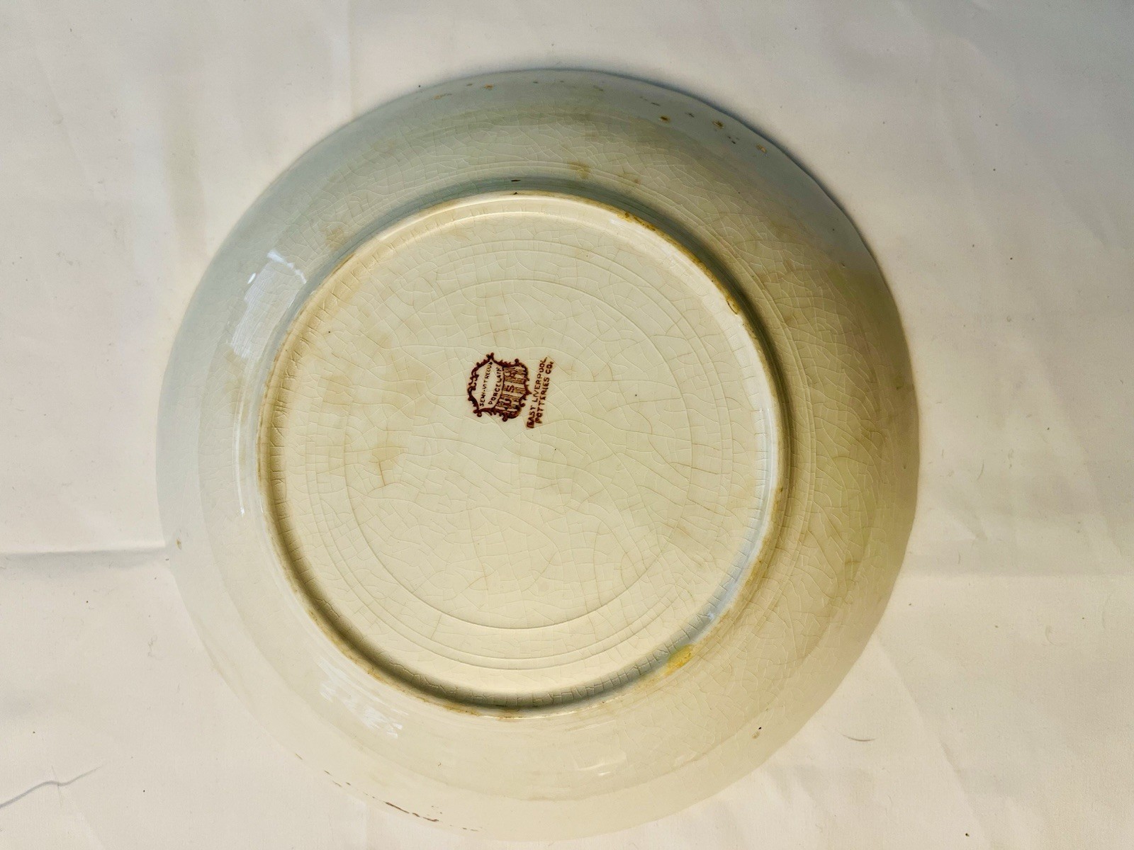 East Liverpool Potteries Angel Bowl Semi- Vitreous Porcelain Vintage See Picture