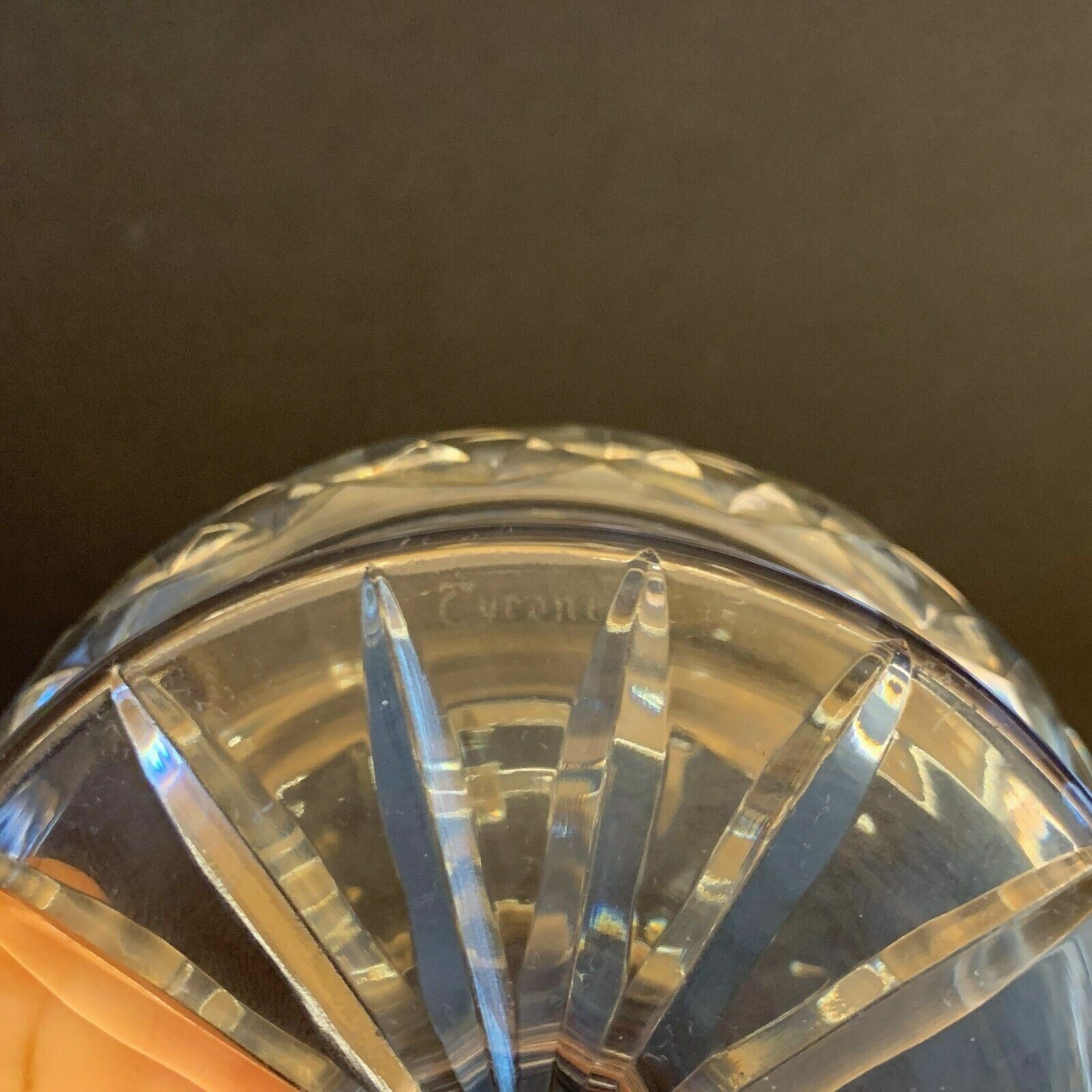 Vintage Tyrone Crystal FOOTED PEDESTAL CANDY DISH Bowl Ireland Signed