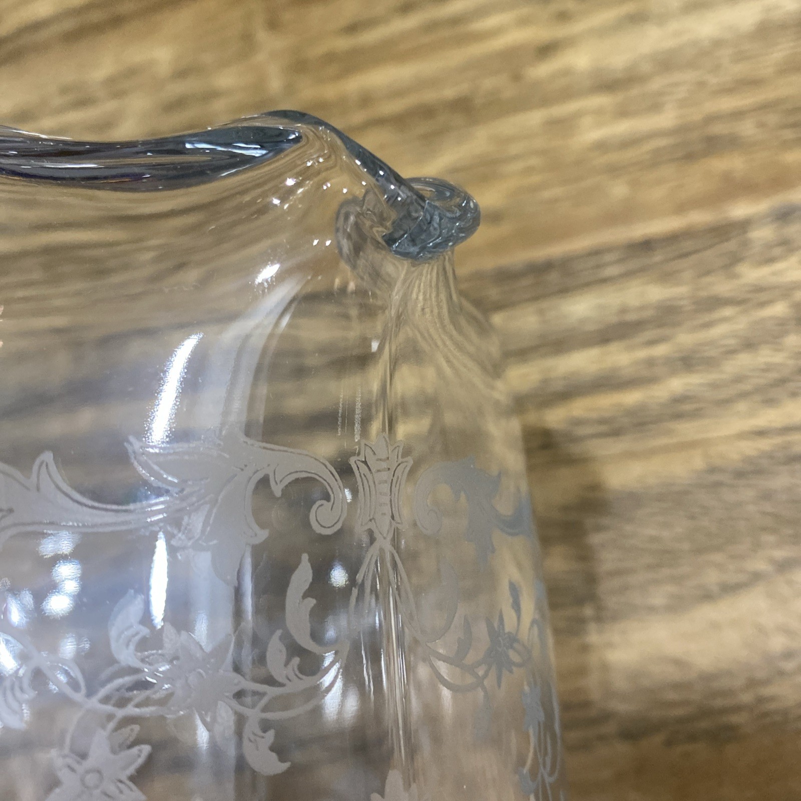 Super Rare Fostoria Navarre 44Oz Ice Lip Pitcher