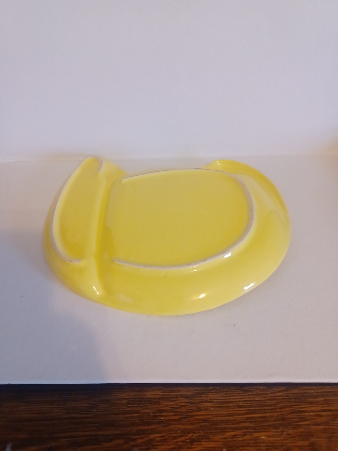 Vtg Yellow Bellini Food Platter Made In Italy With Original Sticker. See Picture