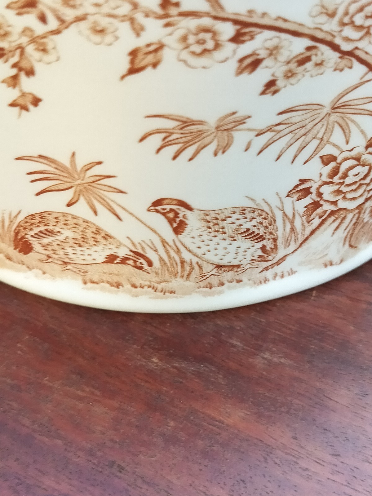 VINTAGE Mason BROWN QUAIL TEAPOT BROWN AND WHITE STONEWARE TEAPOT WILDLIFE