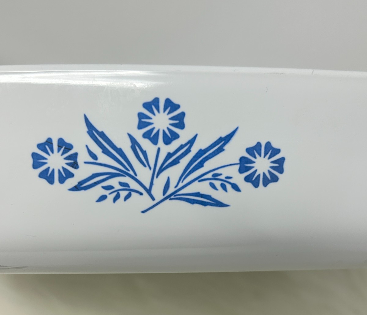 CorningWare P-16-B Blue Floral Square Casserole Dish 11 in Made in USA VINTAGE
