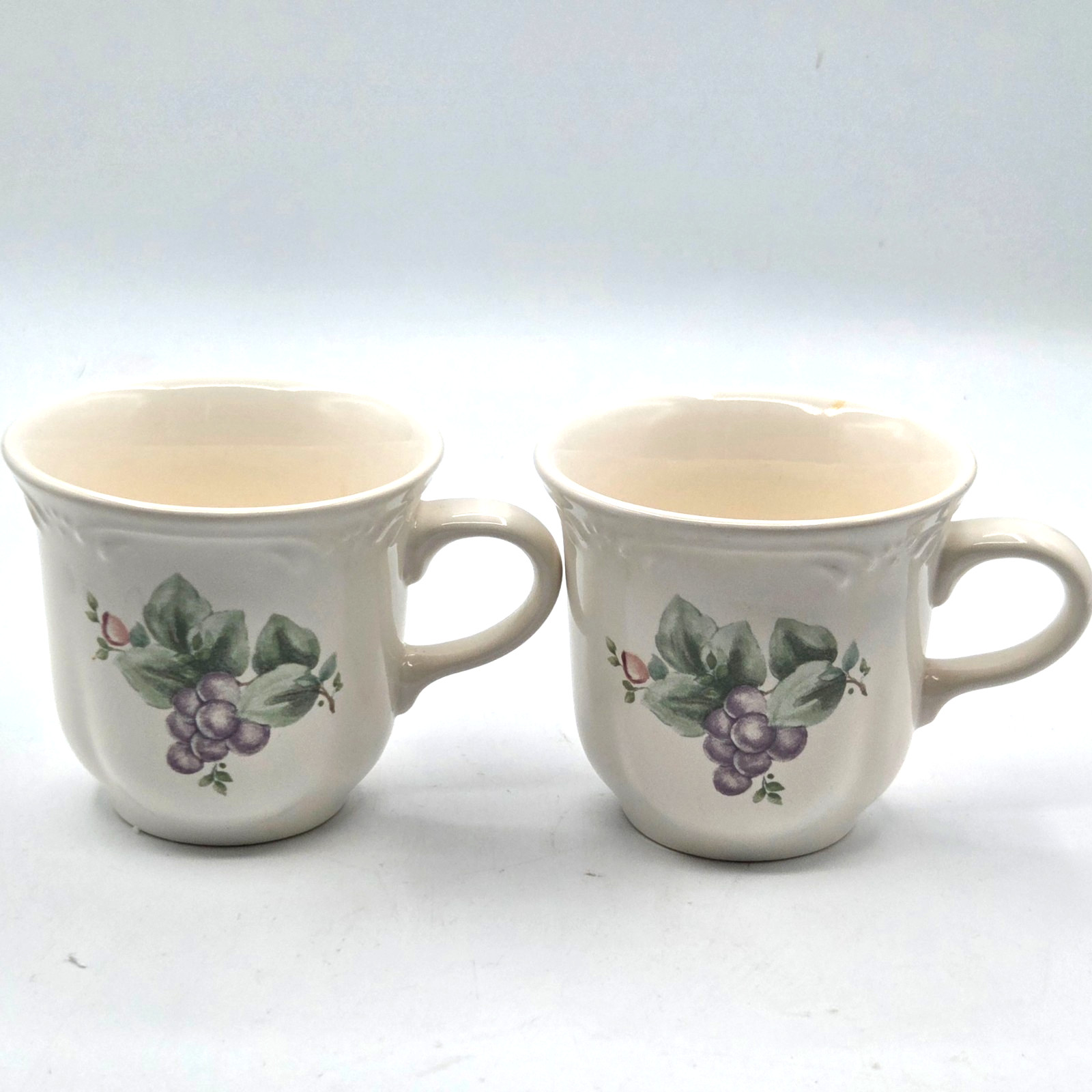 Pfaltzgraff GRAPEVINE Stoneware Coffee/Tea Mug/Cup-Set Of 2