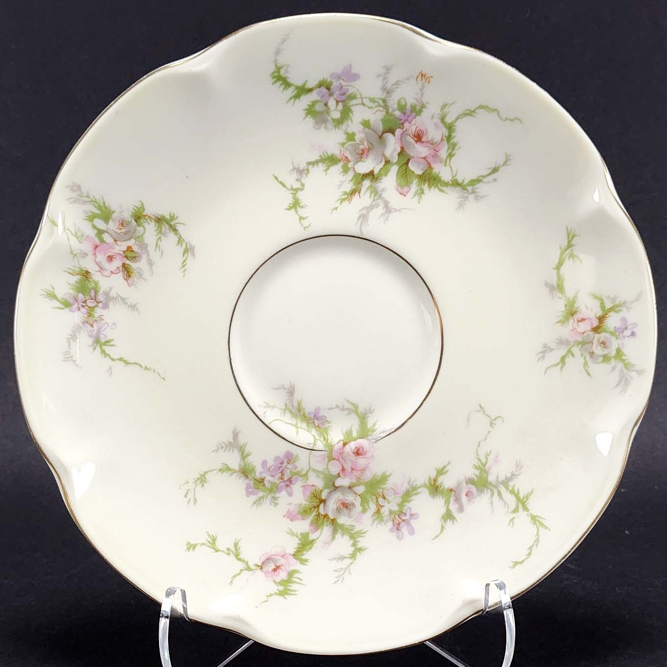 Mixed Lot Saucers Farmhouse Granny Cottage Shabby Mismatched China Set of 8