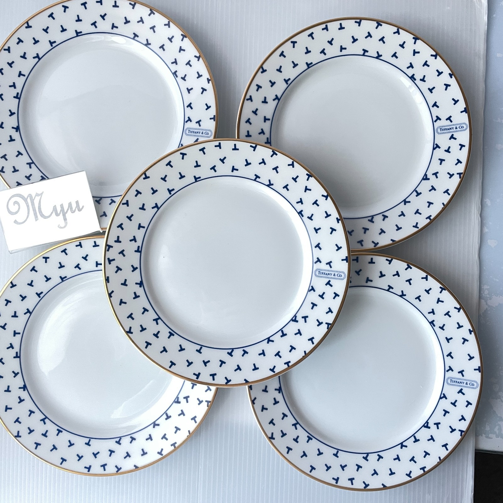 TIFFANY & Co. Dancing T Tableware Set of 16 pcs Cocotte Plate Bowl