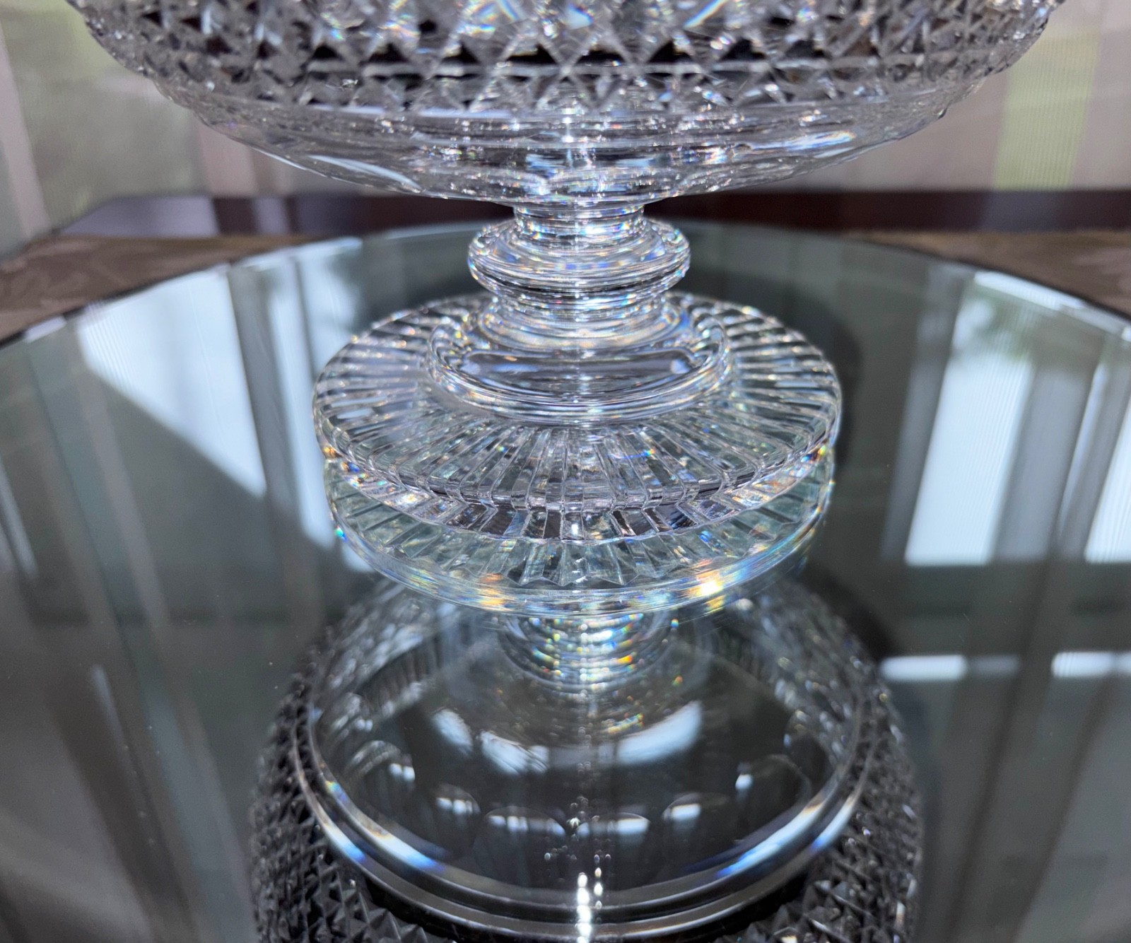 Vintage Waterford Crystal Castletown Footed Pedestal Centerpiece Bowl