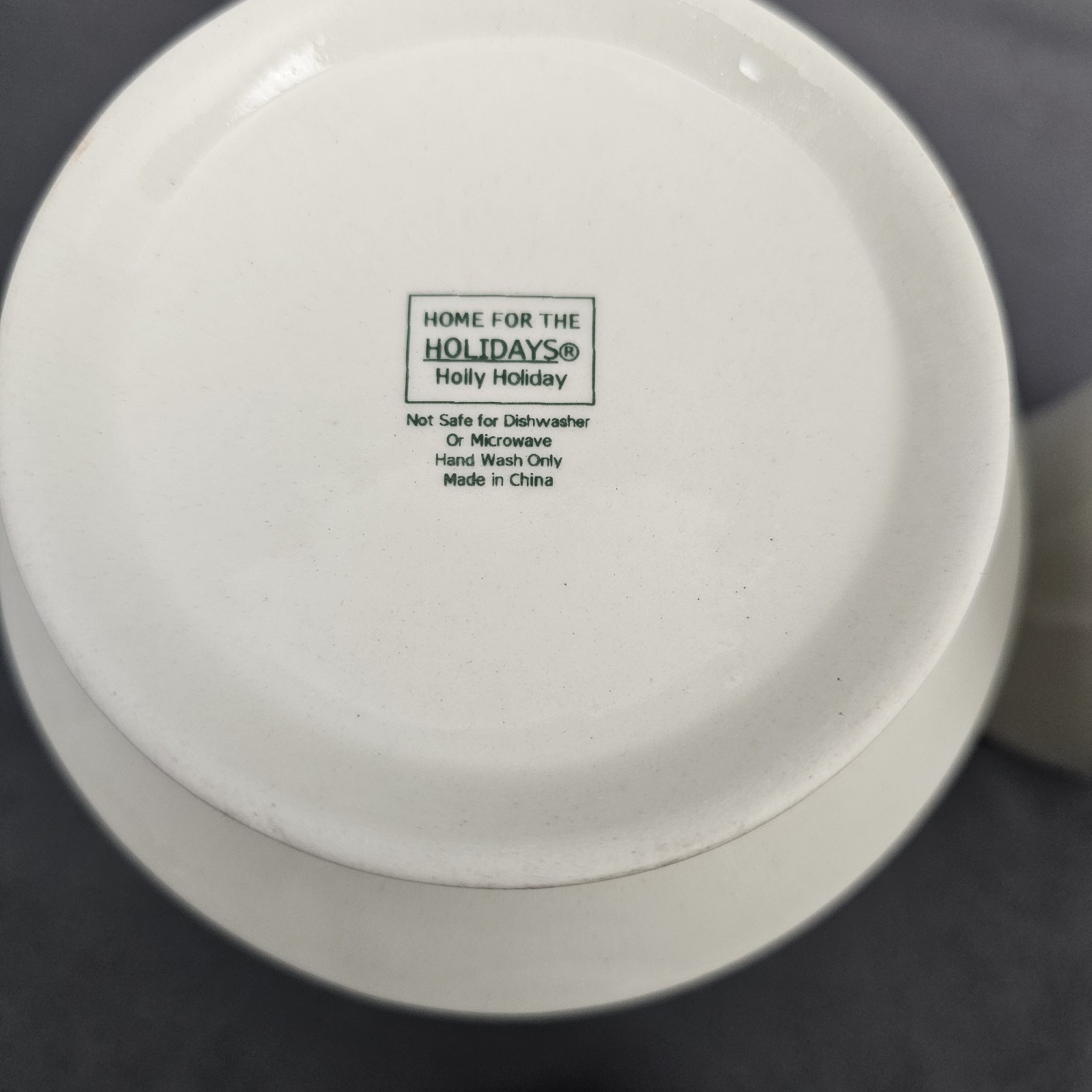 Holly Holiday Home for the Holidays Sugar and Creamer Set Christmas