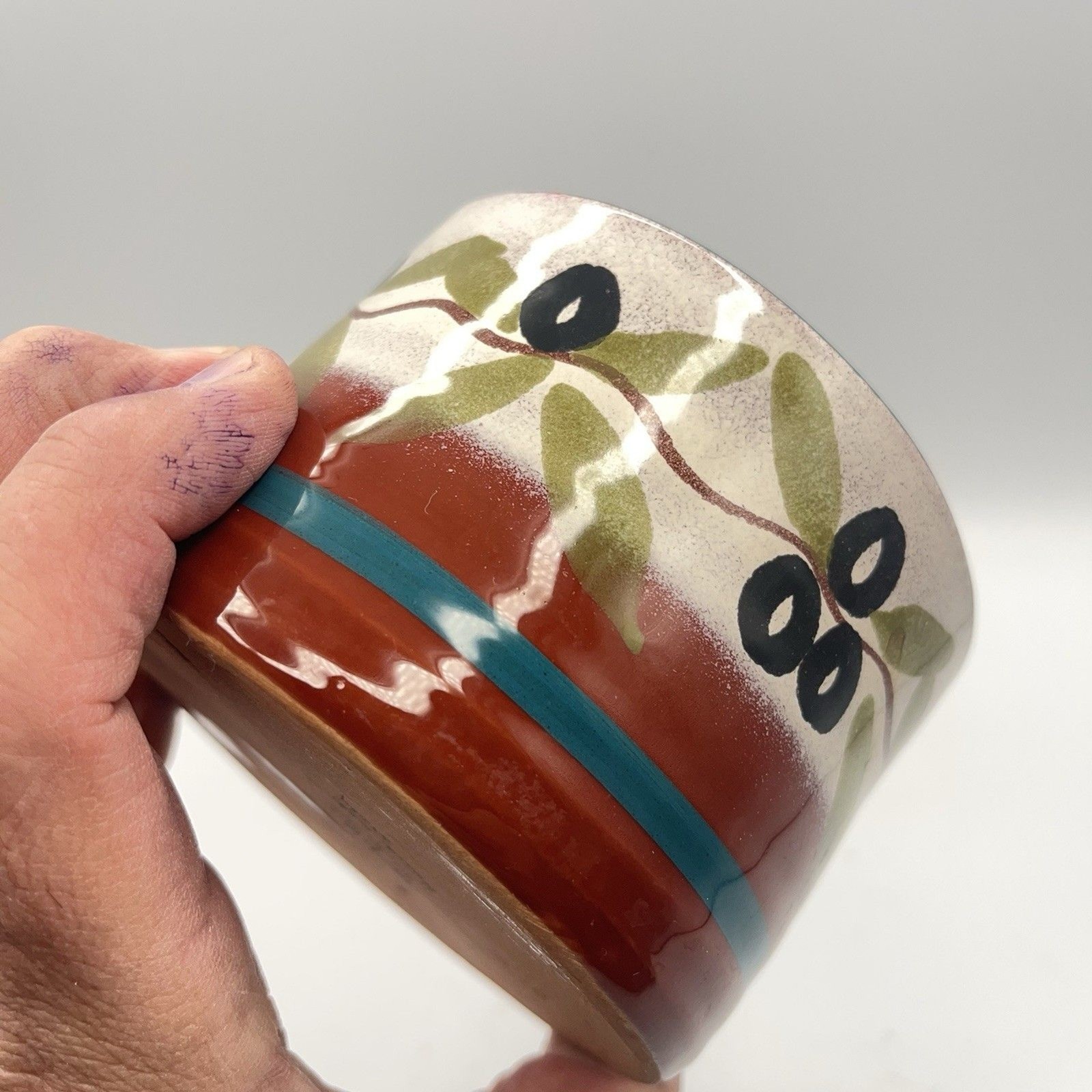 Handpainted Studio Art Mug – Olives