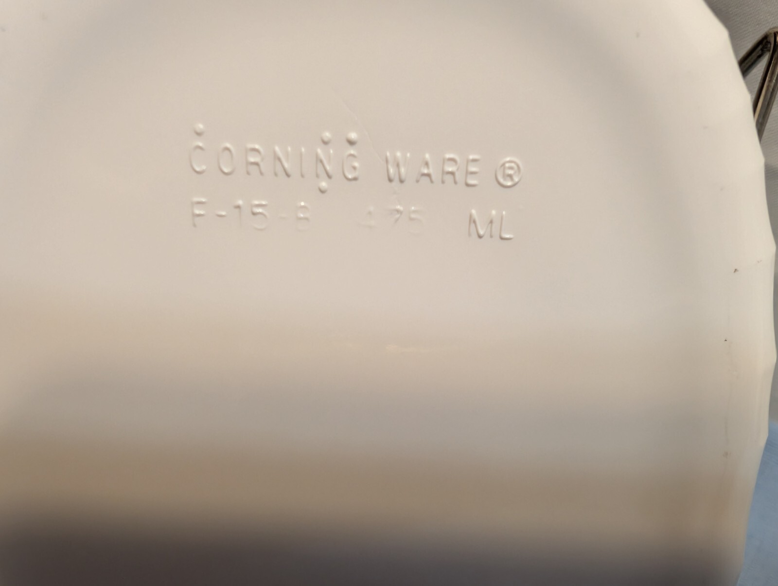 Corning Ware F-15-B French White Small Oval Casserole Baking Dish 15 oz 475 ML