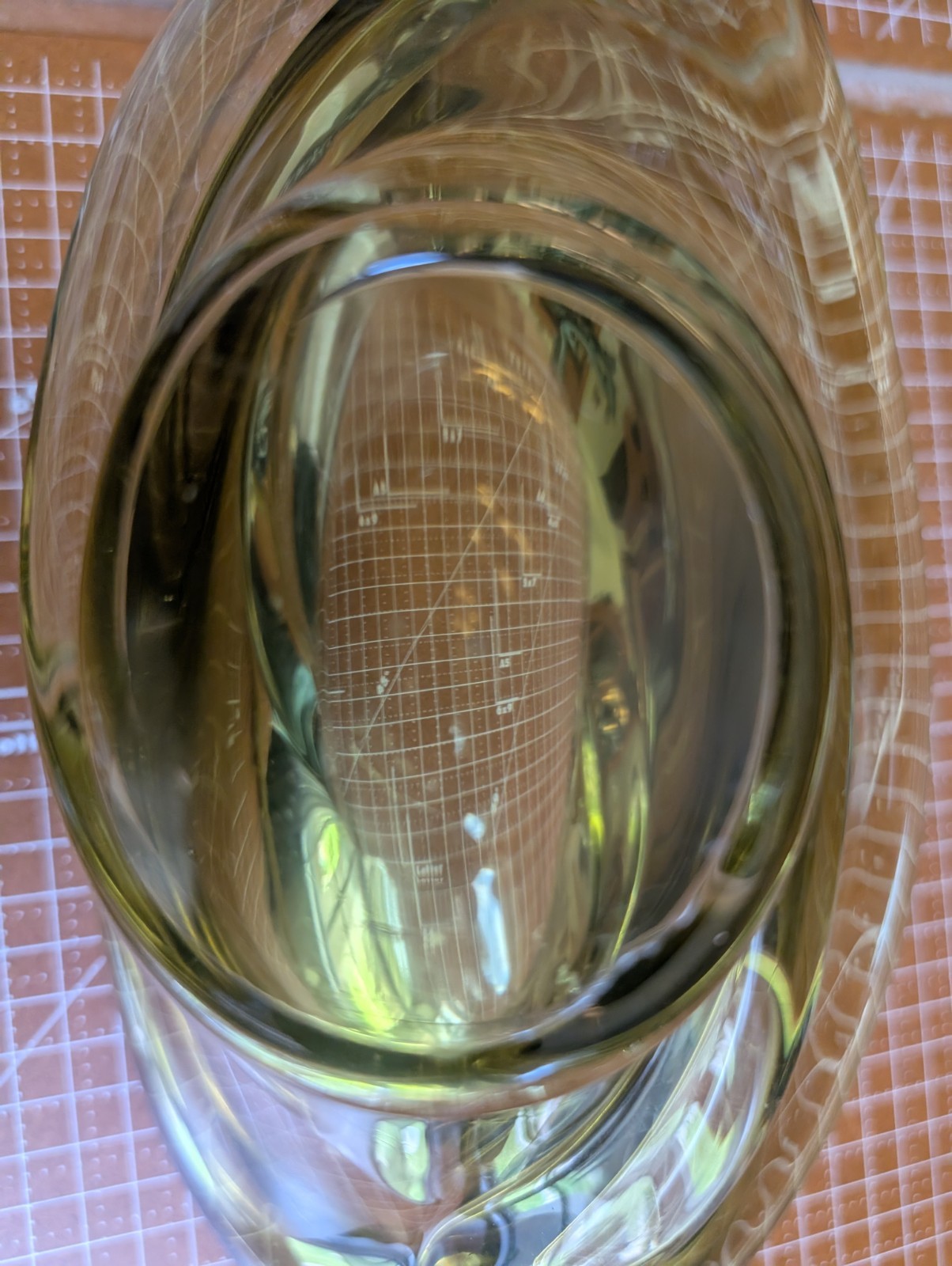 Vintage Olive Green Art Glass Stretch Bowl Mid Century Heavy Centerpiece Chalet
