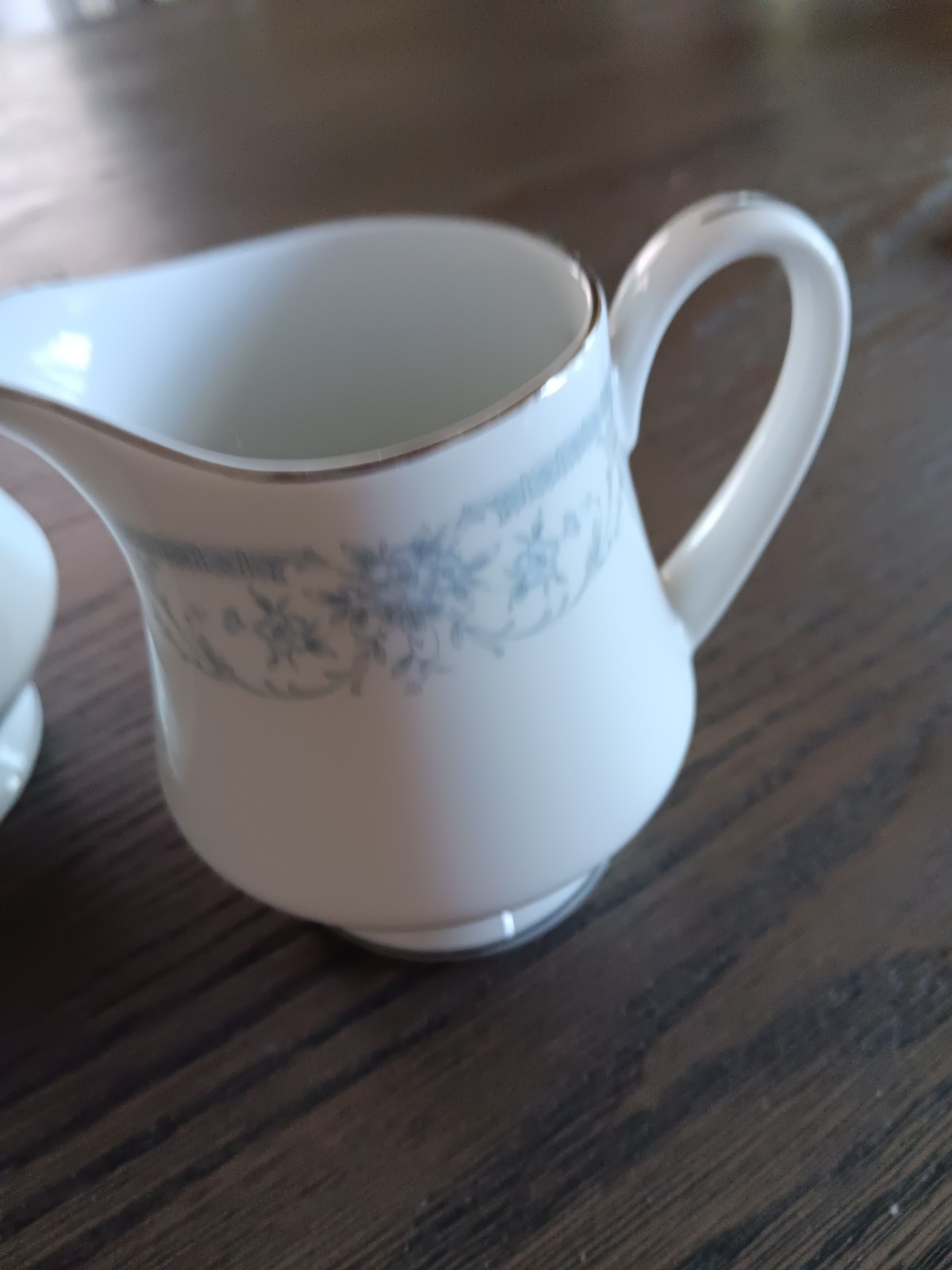 Sheffield Creamer And Sugar Blue Whisper China