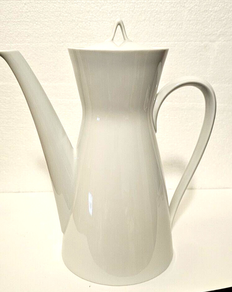 Rosenthal Studio Coffee Pot Creamer White Germany Mcm Vtg !0″