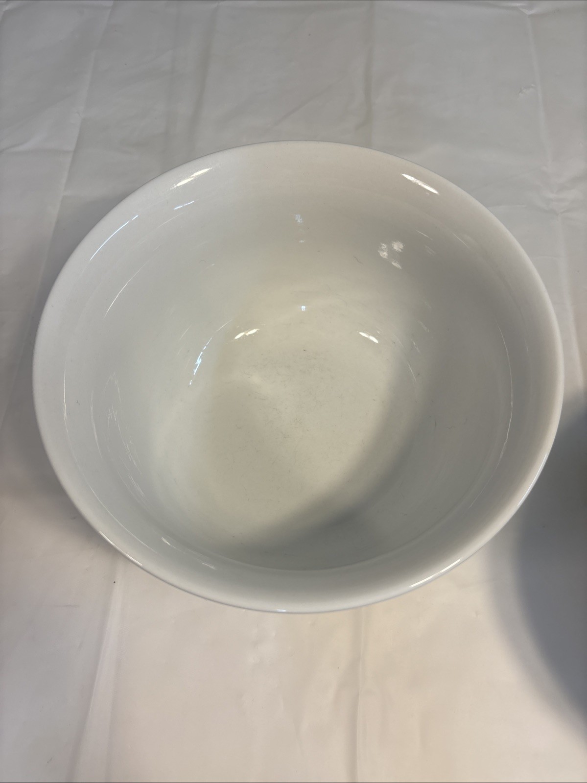 Food Network Ceramic Nesting Mixing Serving Bowls Set Of 3 White