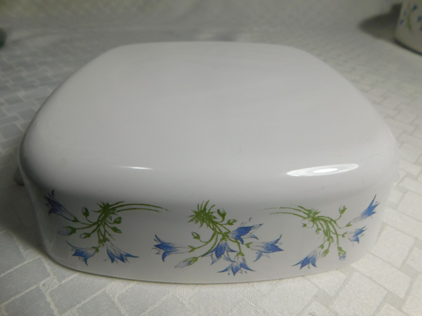 Set of 2 Vintage Corning Blue Dusk Casserole Baking Dishes with Lids, 1L &2L