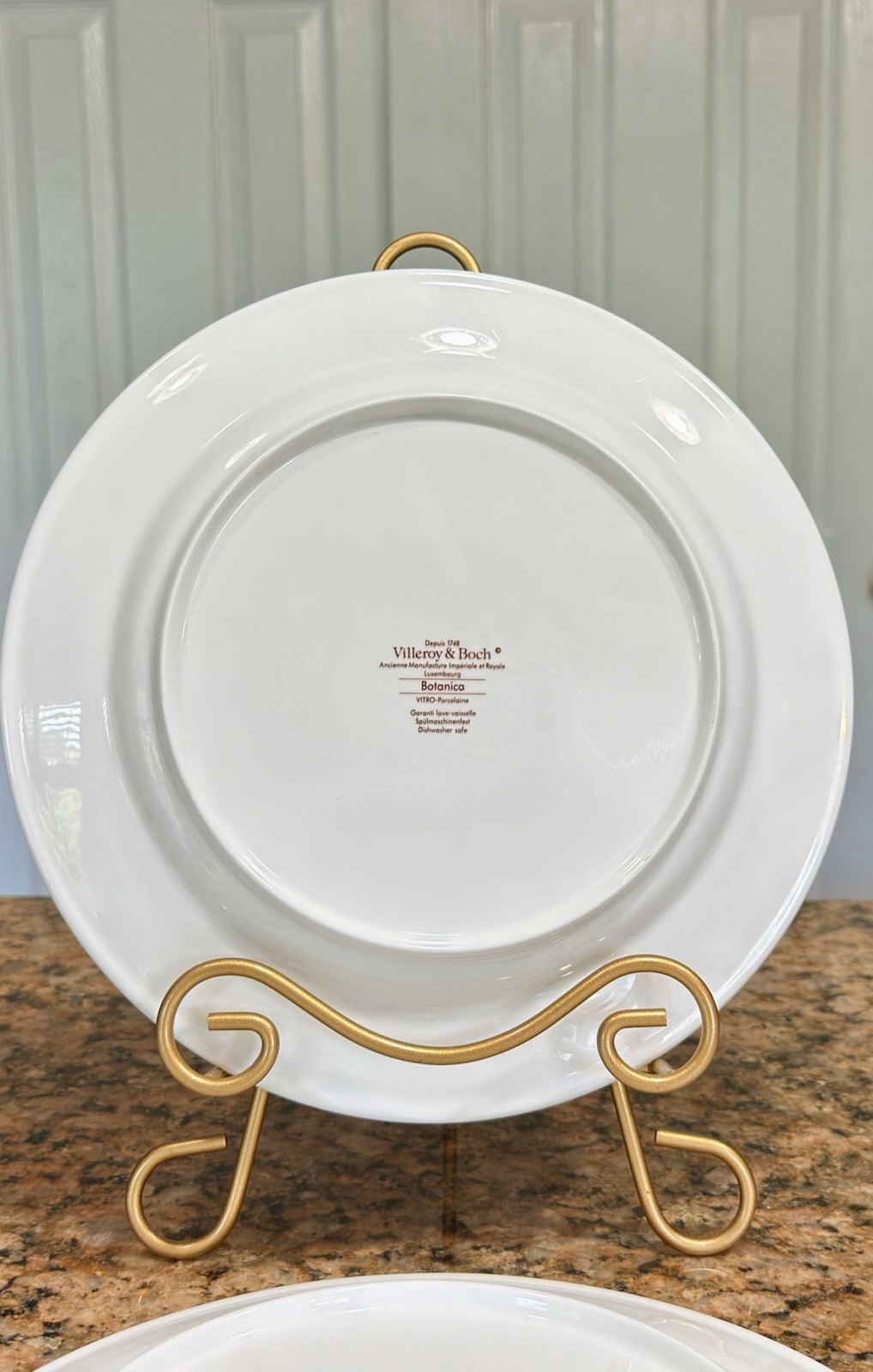VTG Villeroy Boch Botanica Malva Silvestris 6 Dinner Plates 10-3/8 Luxembourg