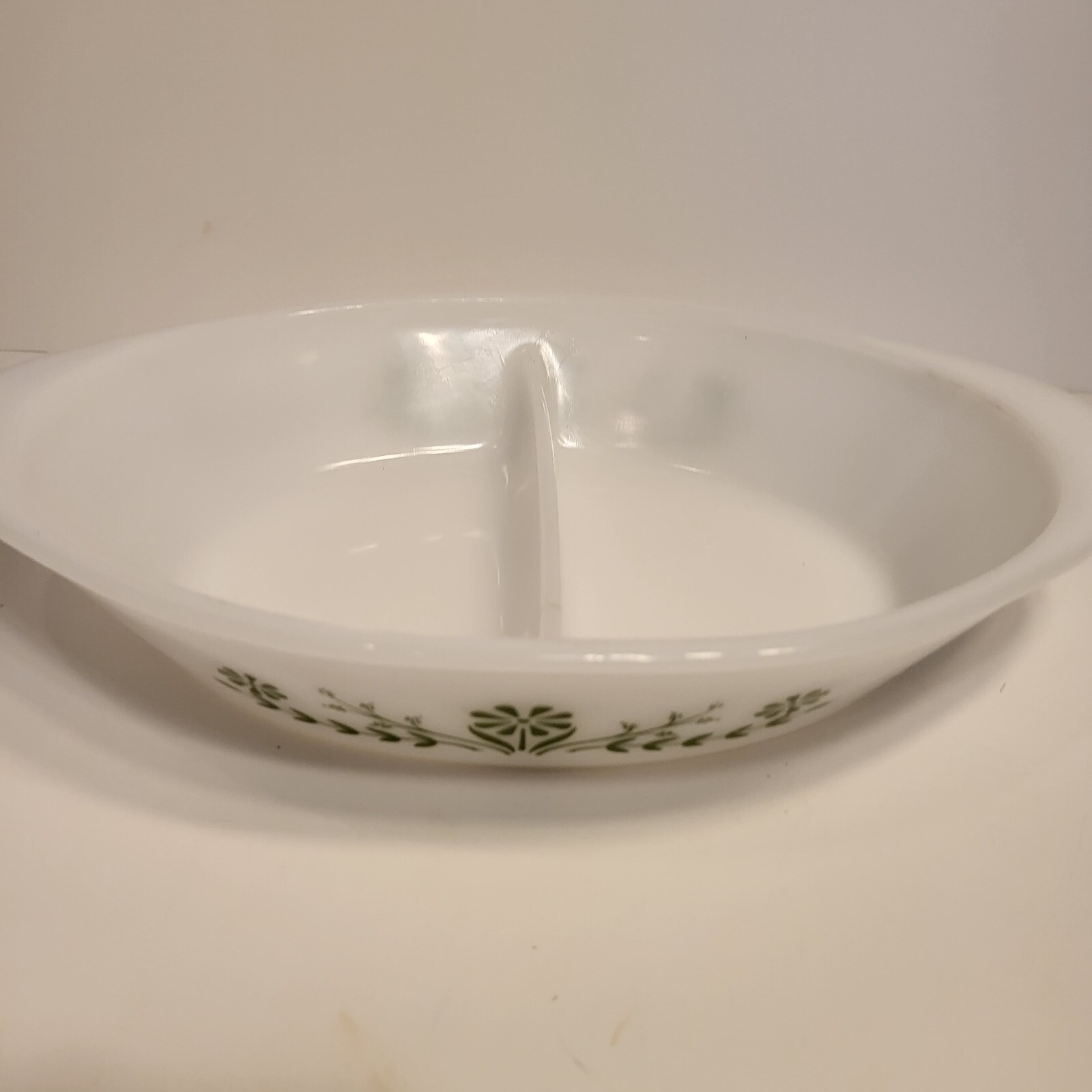 Lot 3 Glasbake Casserole Dish J235 J2066 J2352 1 QT , 1 1/2 QT Green Daisy Milk