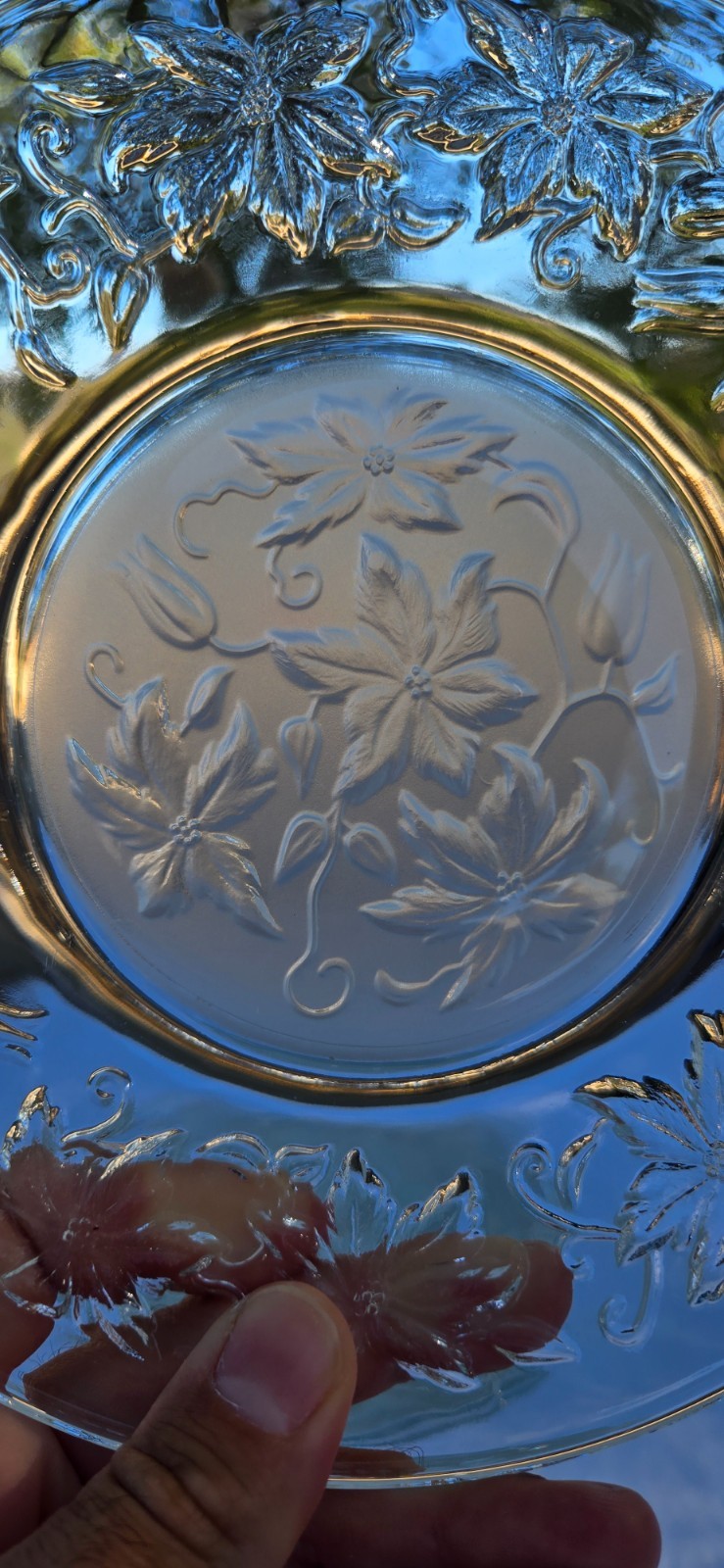 Set of 8x Princess House Fantasia Frosted Glass Crystal 8″ Dessert Salad Plates