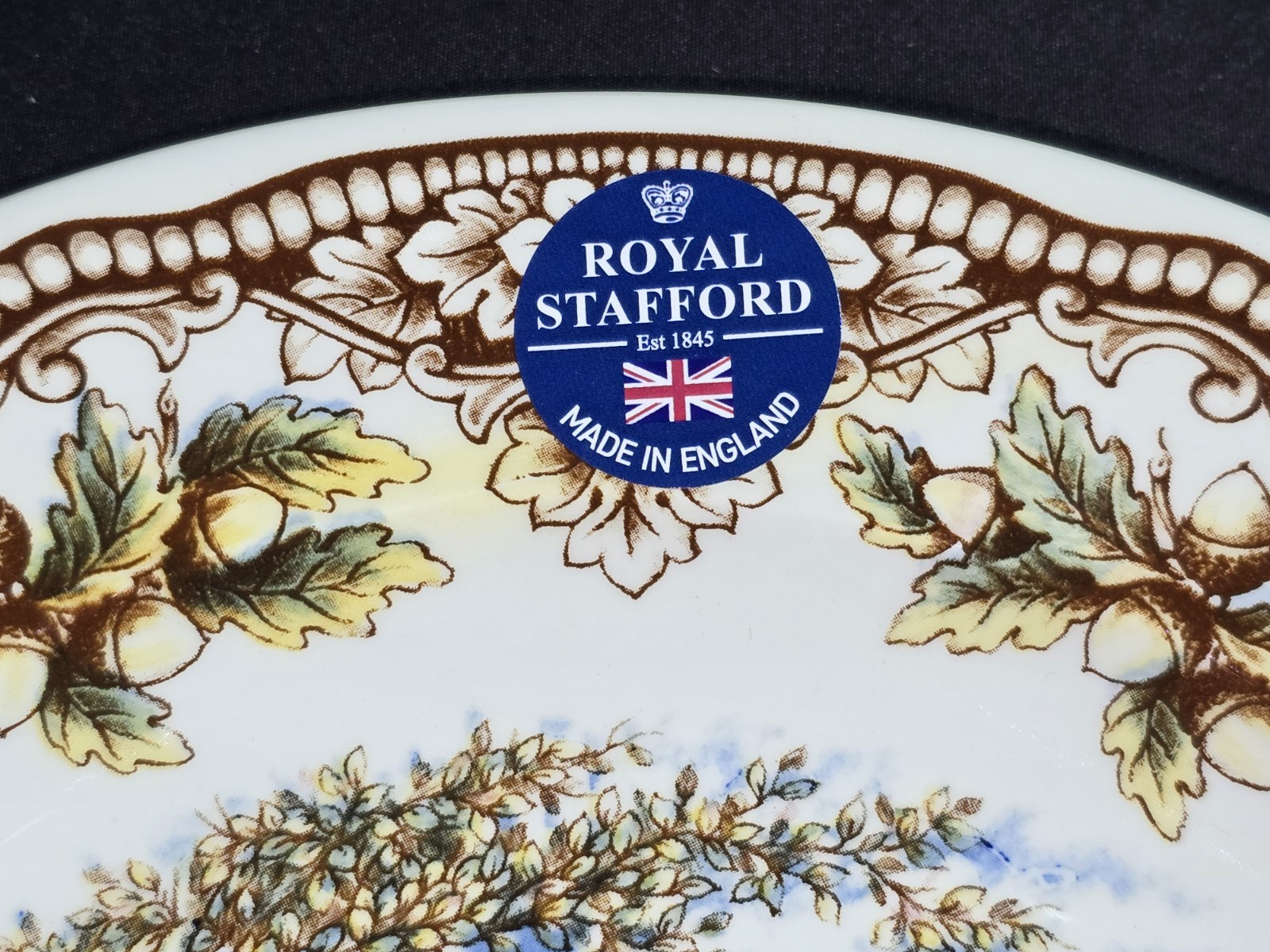 One New Royal Stafford Homeland Collection Ducks Dinner Plate 11″ England