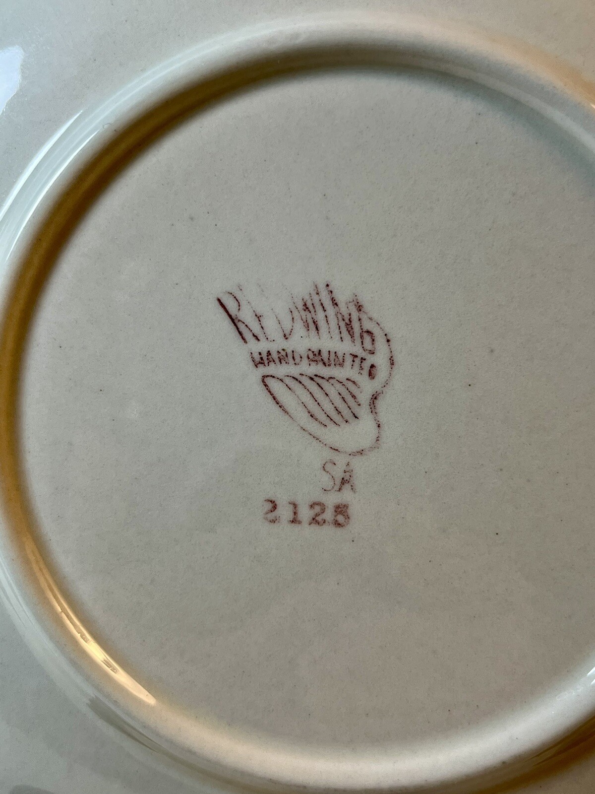 Red Wing “Pink Spice” Bread plates, 2, Mid-Century Excellent Condition