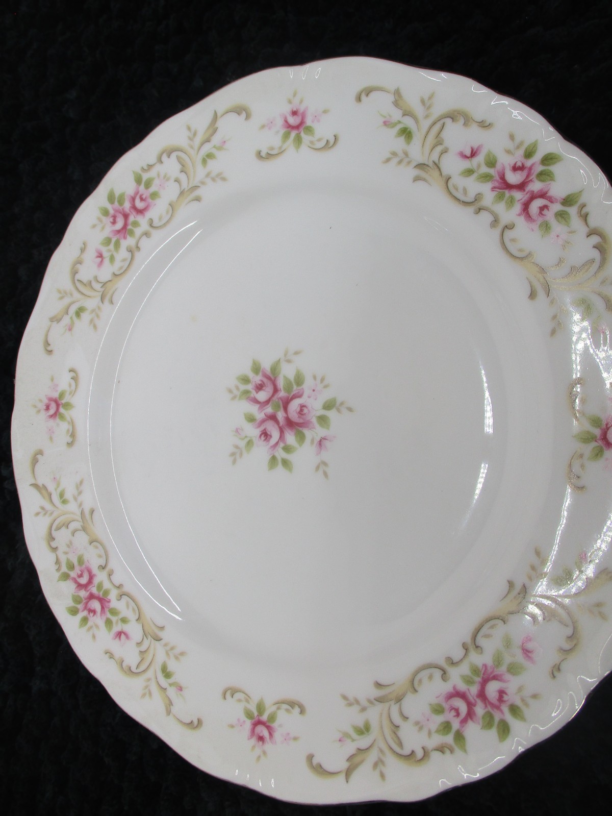 Vintage Mismatched China Dinner Plates ~ Set of 5 ~ Colorful Set ~