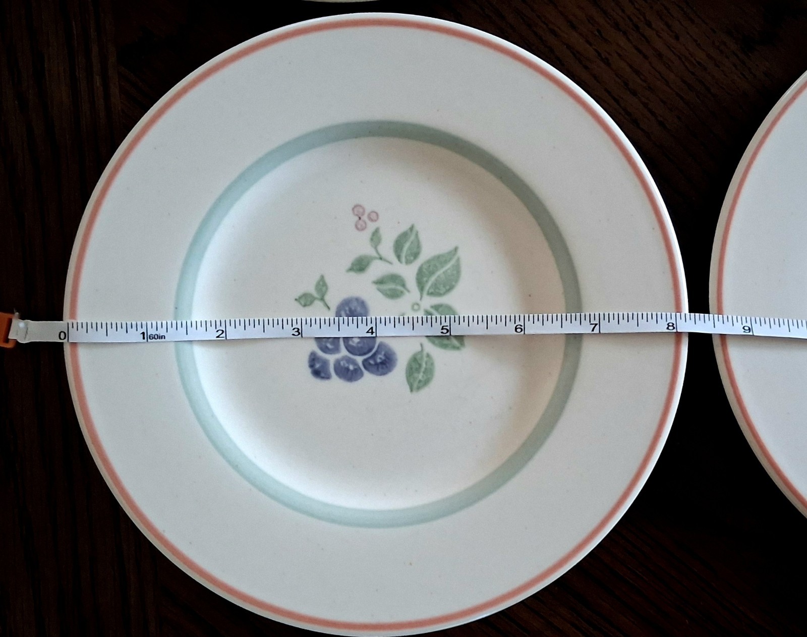 Set Of 4 Pfaltzgraff Garden Grove 8″ Salad Plates USA Stoneware