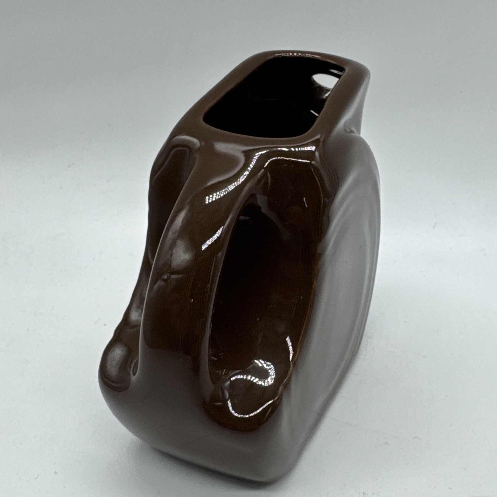 Fiesta Mini Disk Pitcher – Chocolate – Fiestaware Mini Disc Brown RARE HTF 5 oz