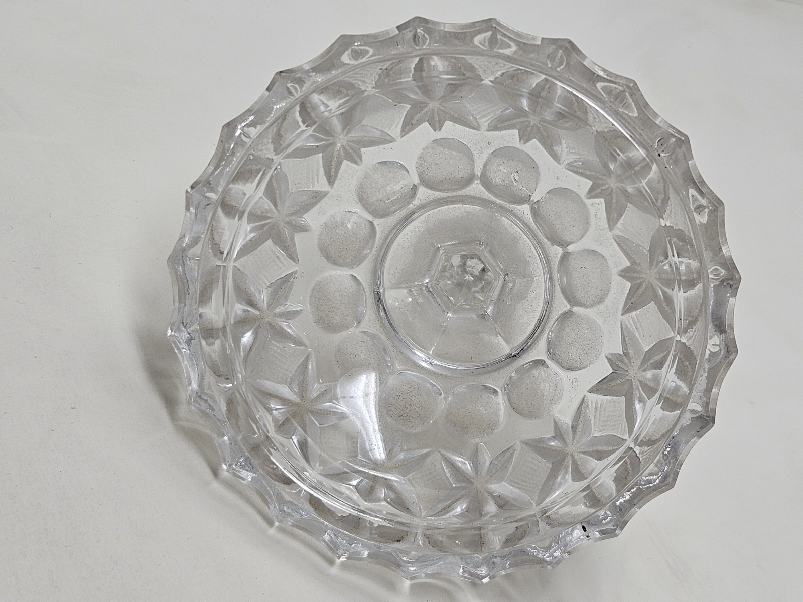 Vintage Italian Hand-Cut Lead Crystal Lidded Candy Dish