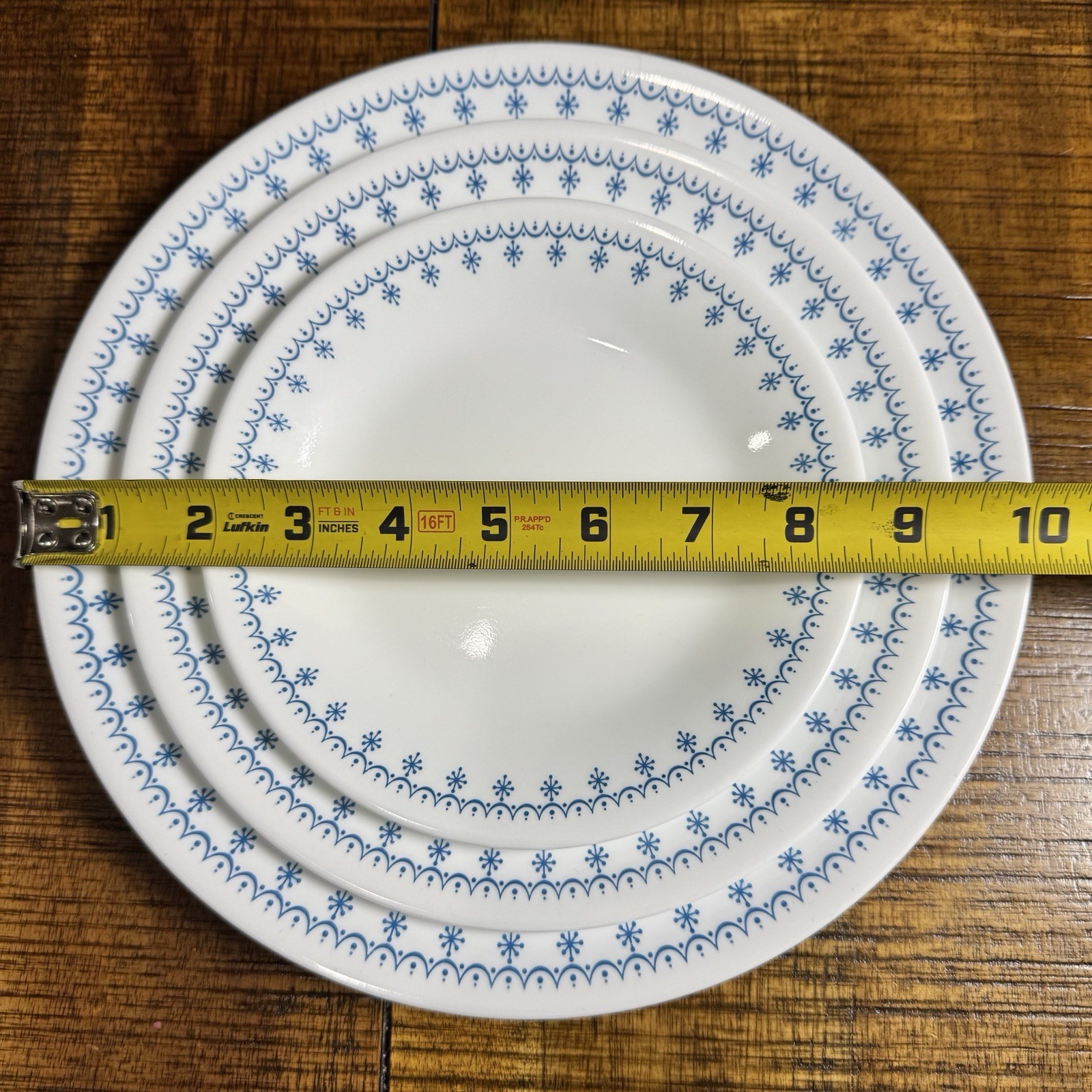 31 Pc Set Corelle SNOWFLAKE BLUE Garland Complete Service For 6 Plus Creamer Cup