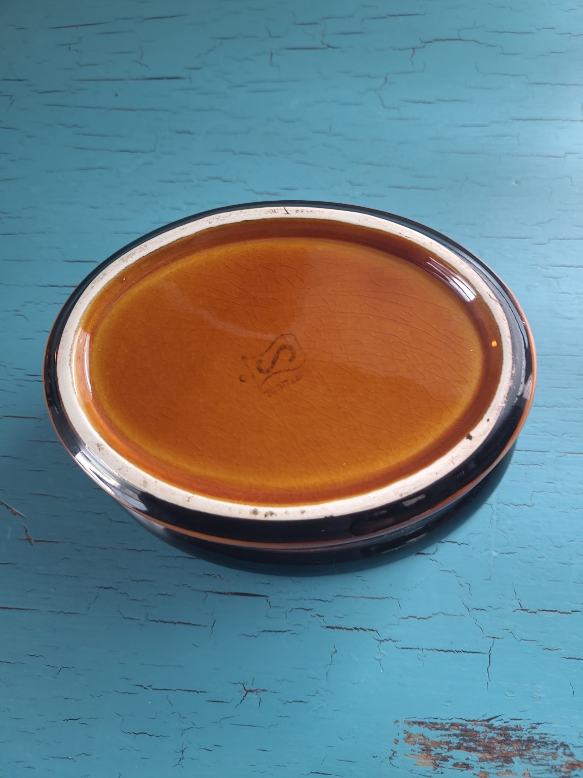 Vintage 1960s Secal Portugal Turkey On A Nest Majolica Casserole Dish