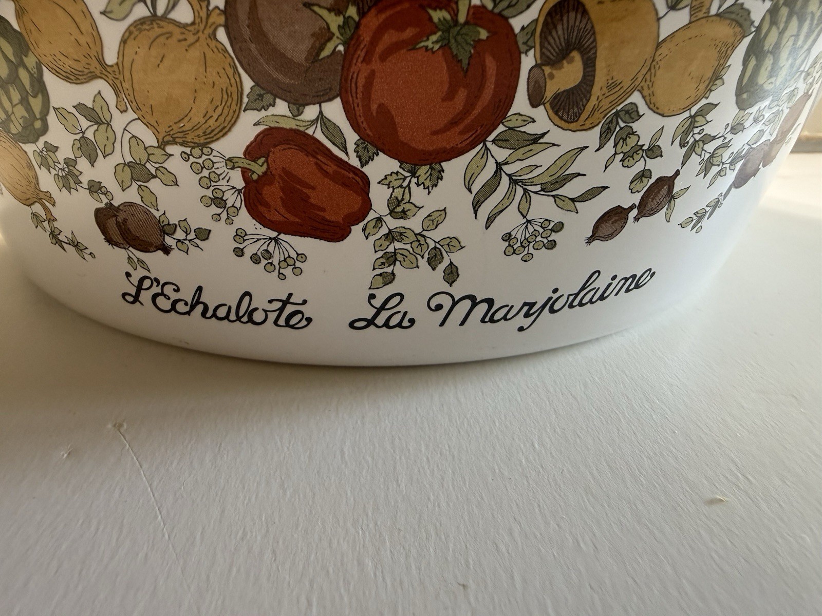 CorningWare L’Echalote A‑2‑B Dutch Oven,2.5 Qt With Lid, Vintage Spice of Life