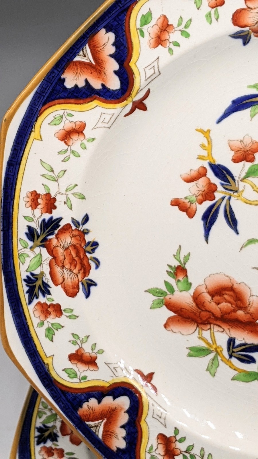Antique Wedgwood NANKIN Salad Plates Plate SET 6 1868