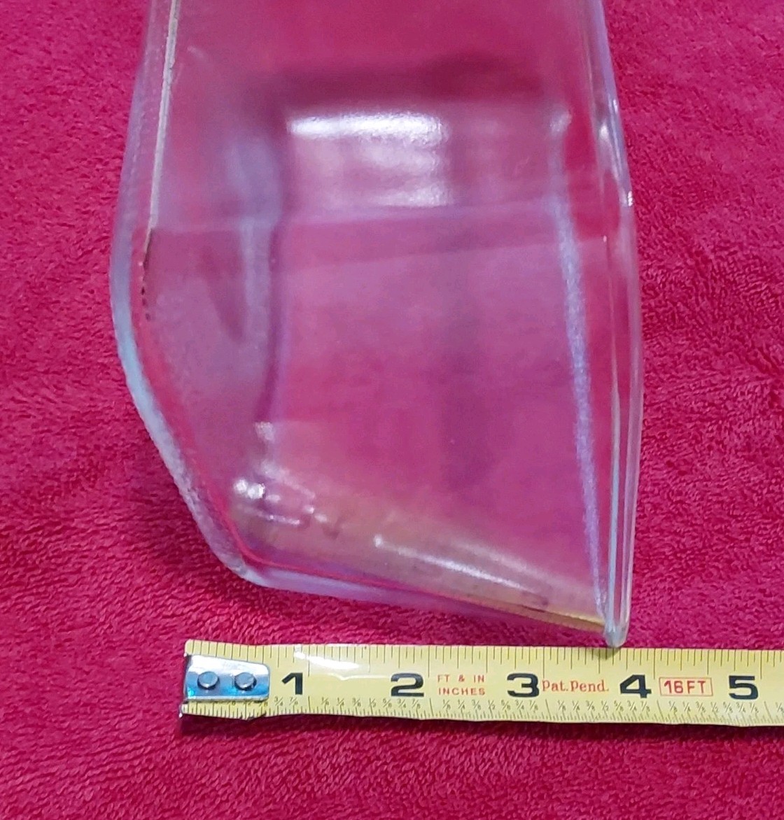 Vintage Clear Glasbake Art Deco Fin Lid Bread Casserole Lidded 1.5 Quart Dish