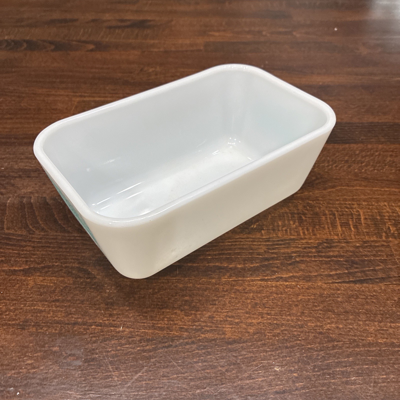 Vintage Pyrex 0502 1.5 pint Amish Butterprint Refrigerator Dish Turquoise NO LID
