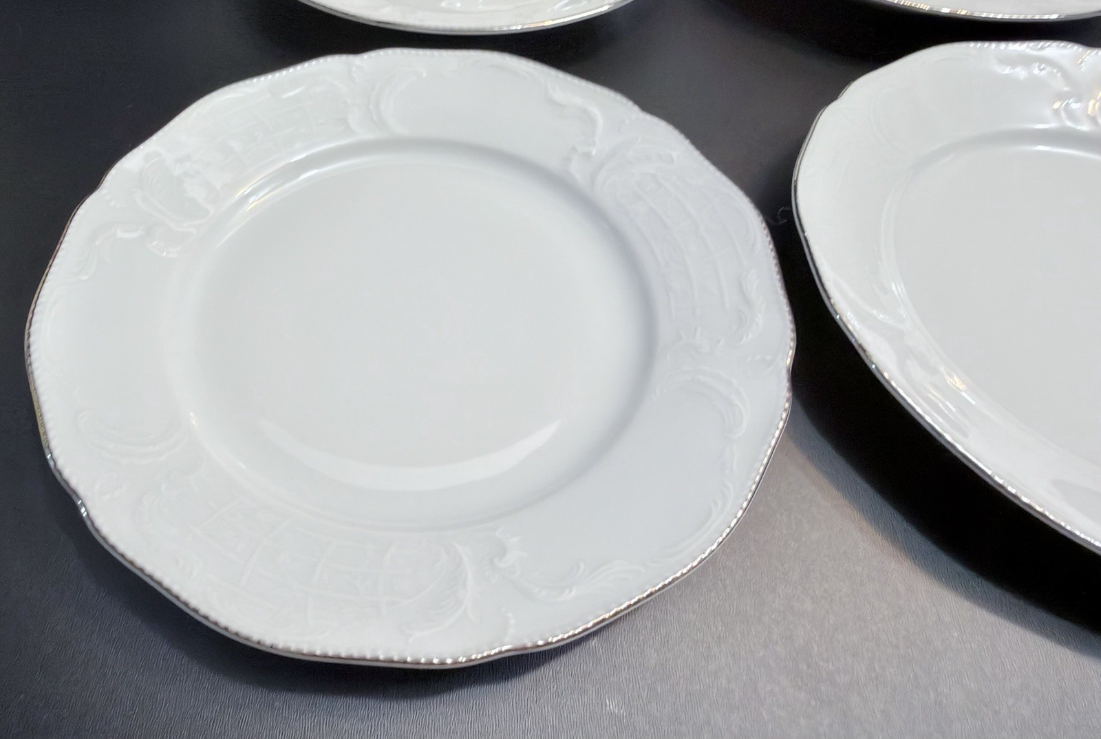 VTG Rosenthal Germany Sanssouci White Embossed 15Pc Dinner Set 5place Setting EC