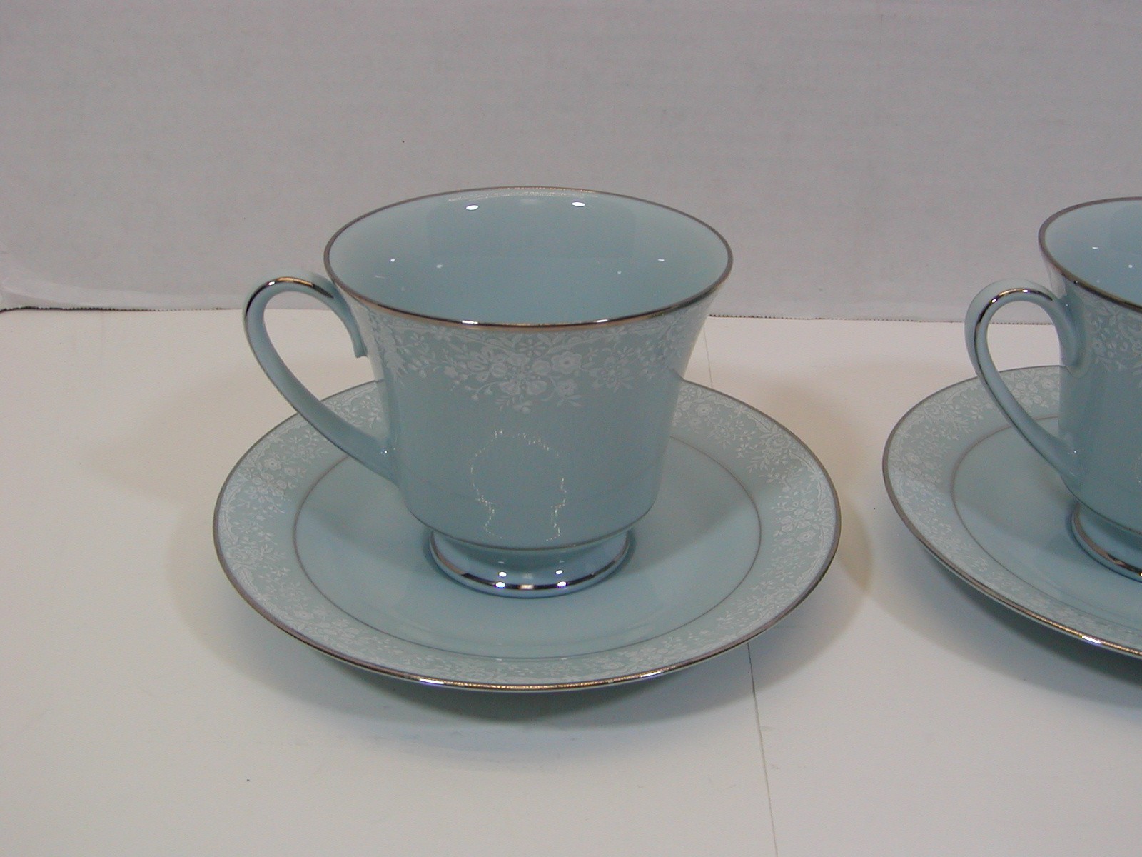 2 VINTAGE NORITAKE FIDELITY CUP & SAUCER SETS 8003 W81