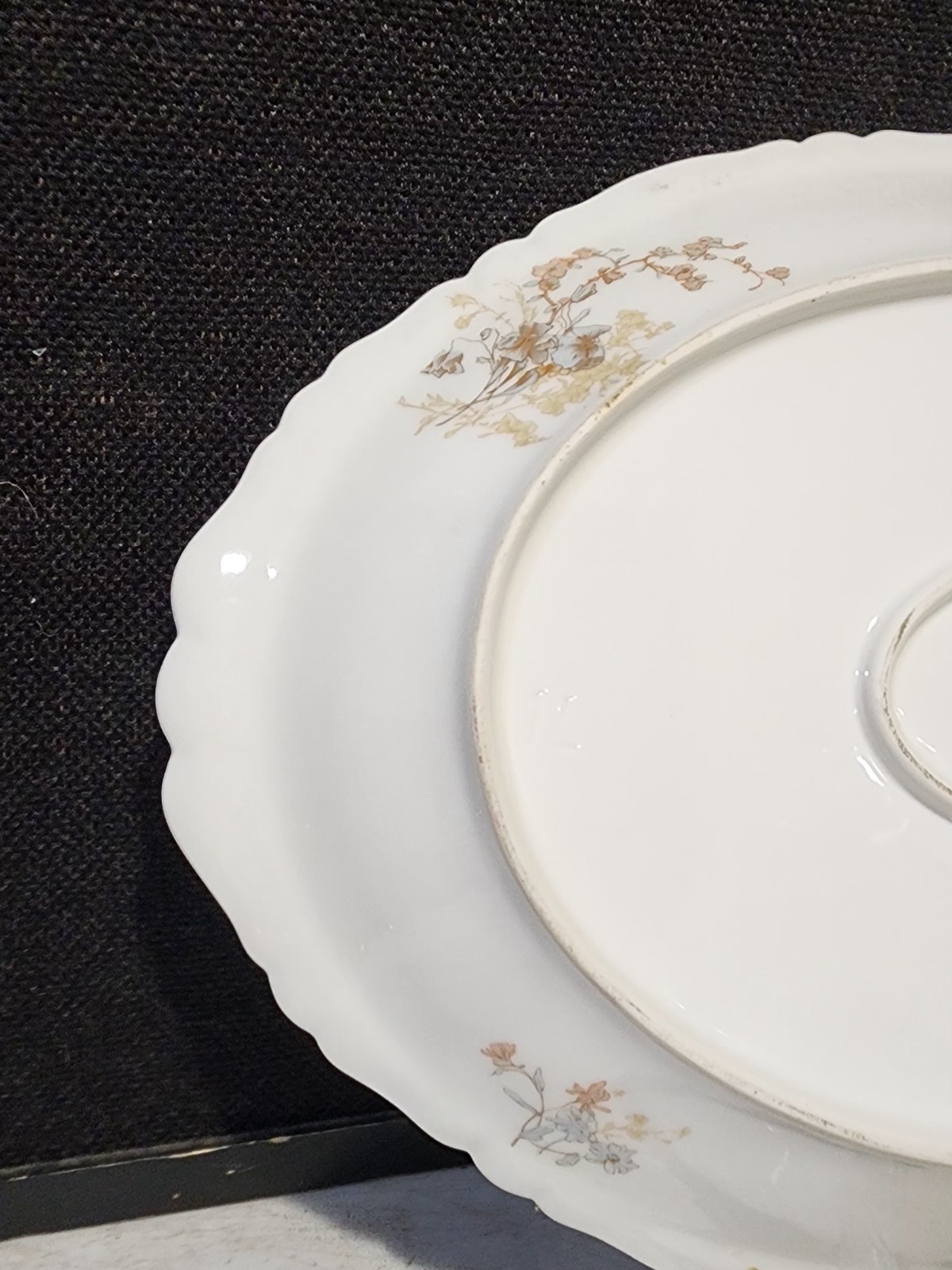 LOT OF 4- Haviland Limoges Baltimore Rose Schleiger SERVING PLATTERS 11″ – 16.5″