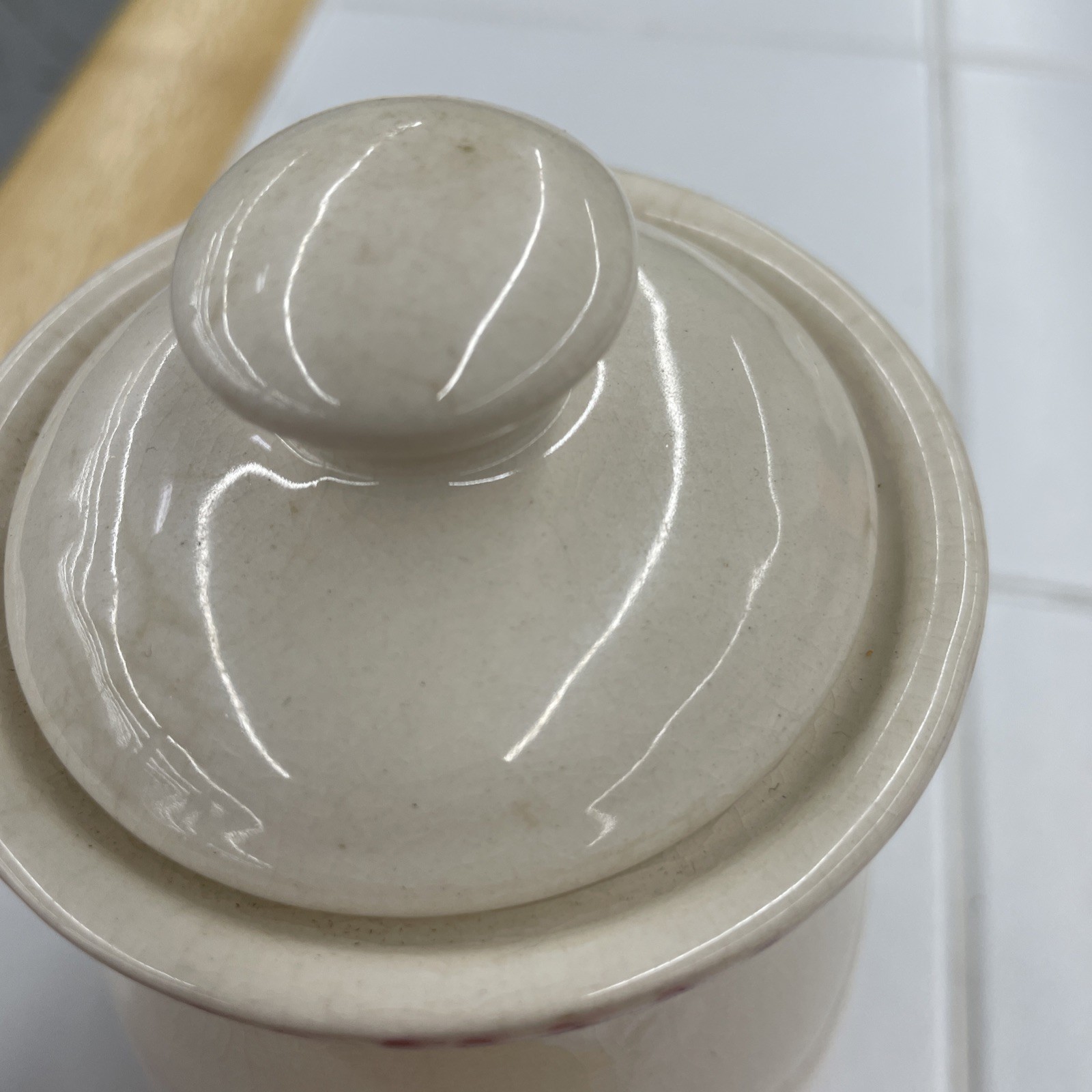 CANISTER-Home &Garden Party Stoneware Canister 9”w/ Lid