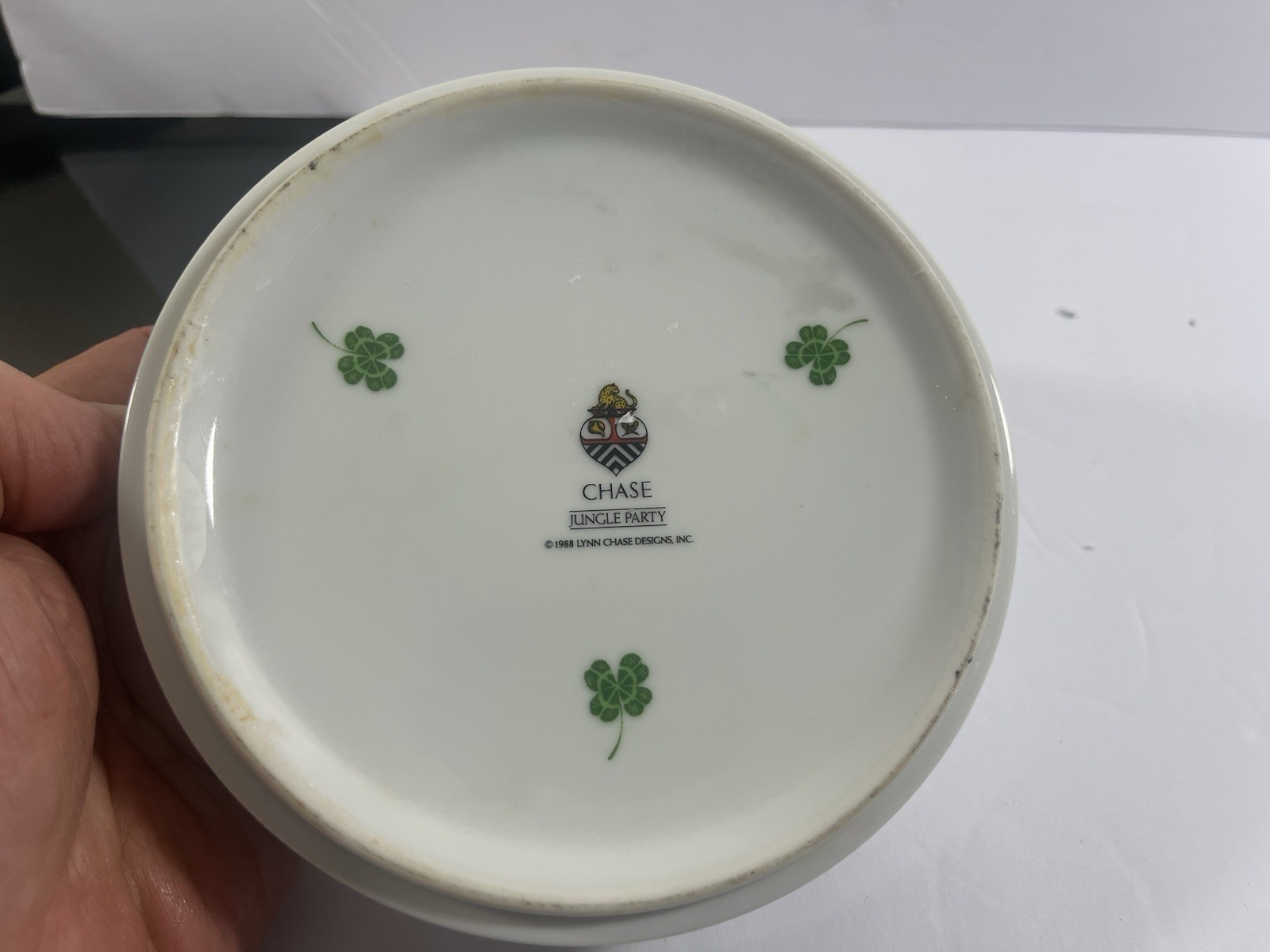 Vintage Lynn Chase Jungle Party 5 7/8″ Children’s Cereal Bowl 1988 Japan