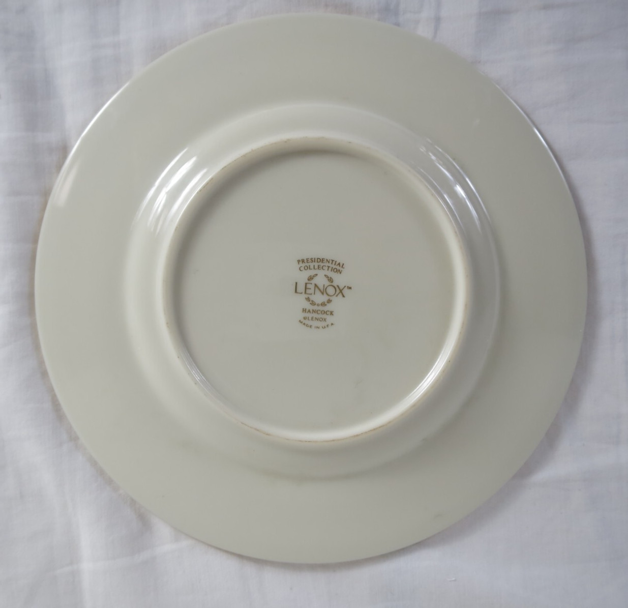 Lenox Hancock Gold Black Presidential Collect Bread Plate Raised Dots 6 3/8″